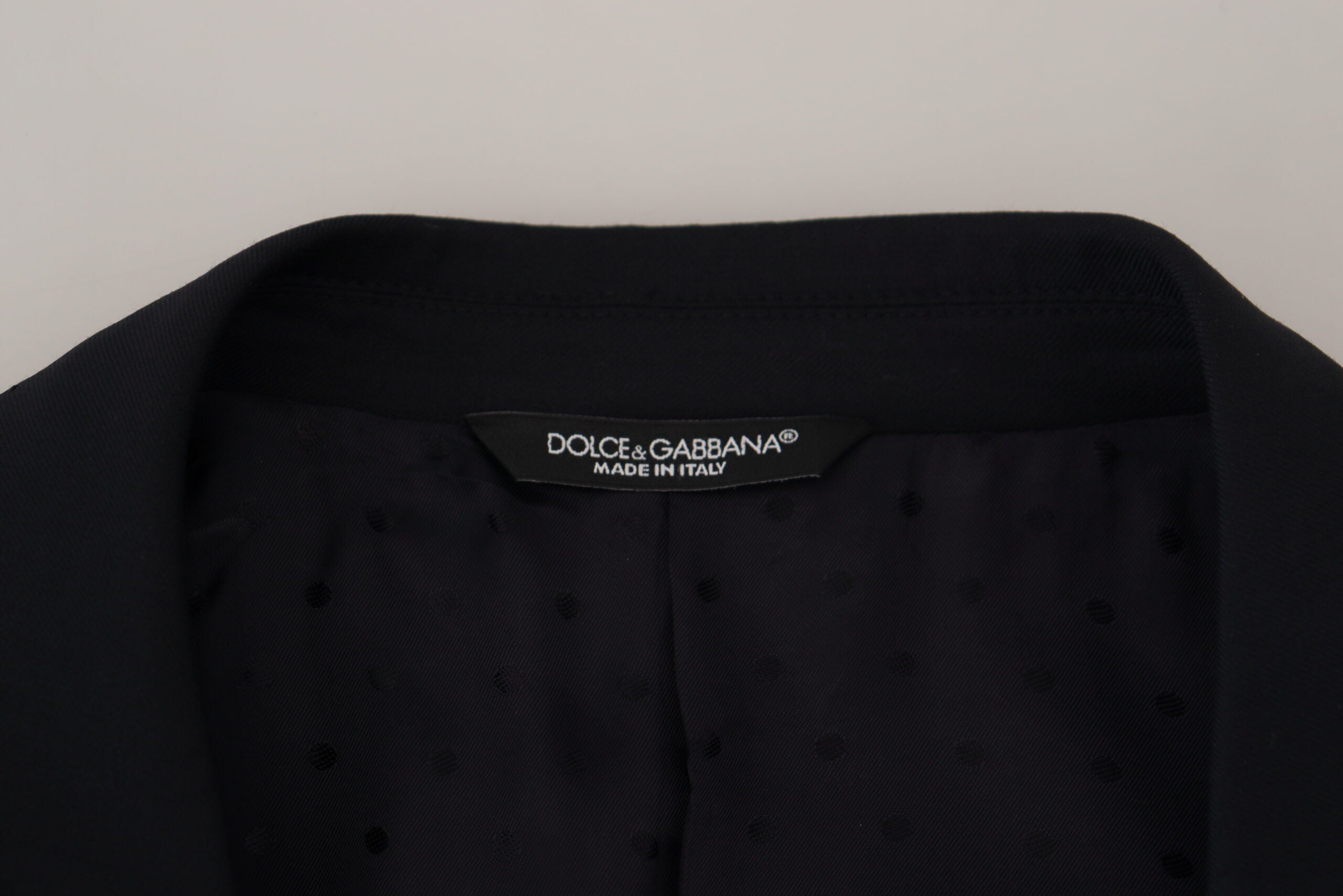 Dark Blue Wool Formal Sicilia Blazer - ventzia