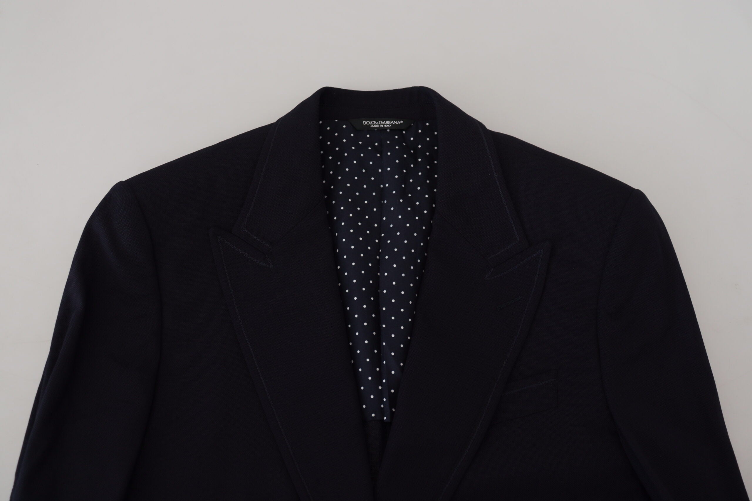Blue Wool Formal Taormina Blazer - ventzia