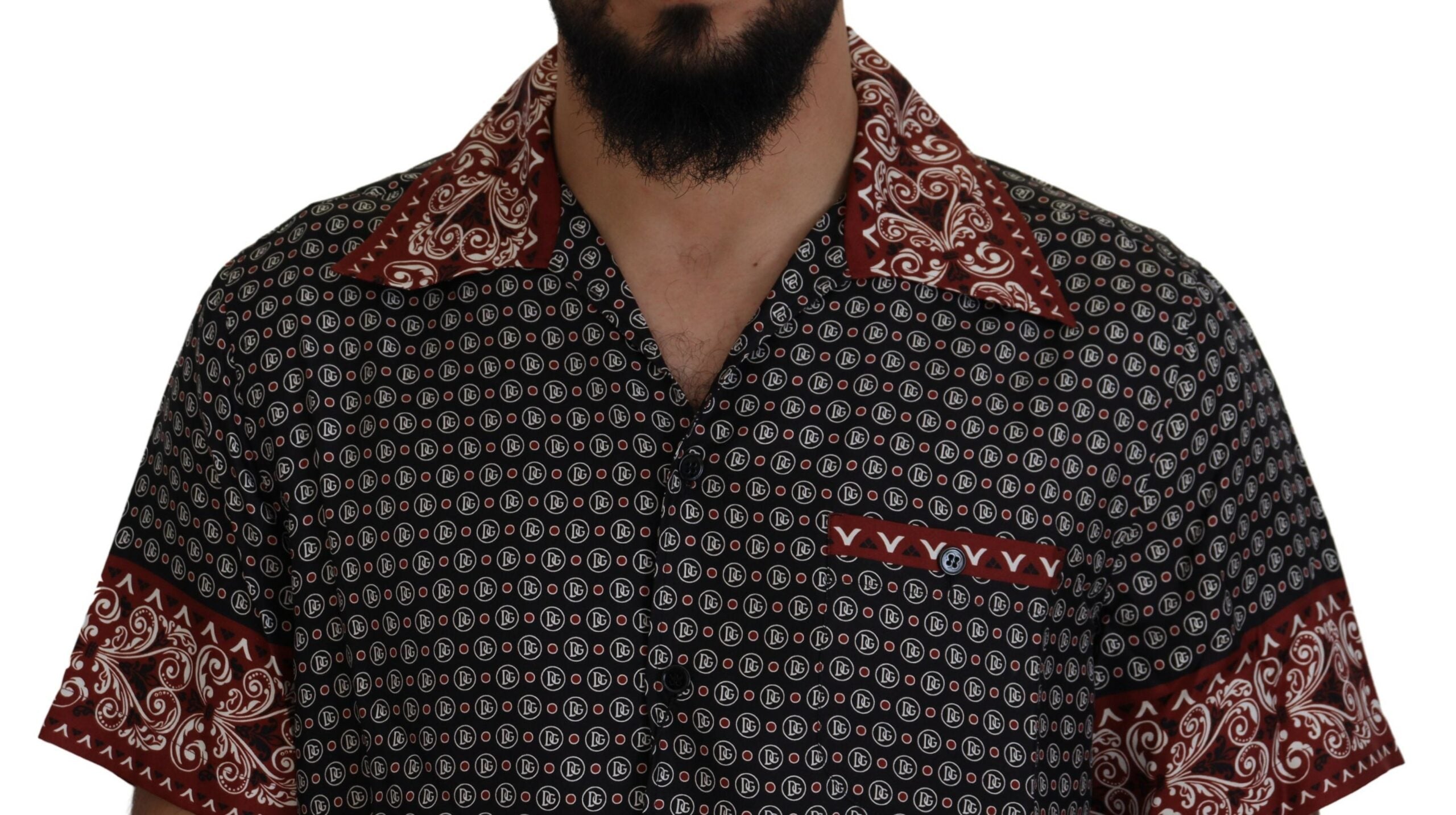Multicolor Patterned Silk Casual Shirt - ventzia