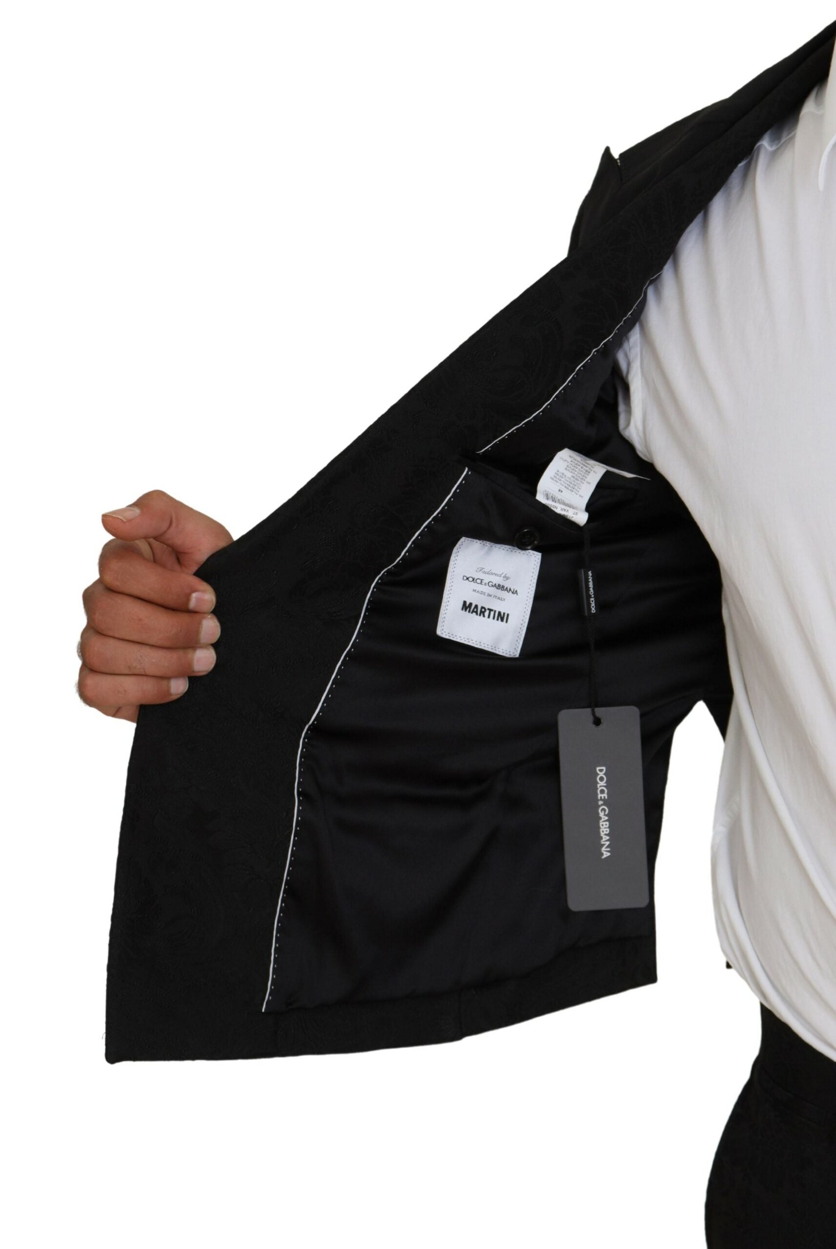 Black Polyester Men 2 Piece MARTINI Suit - ventzia