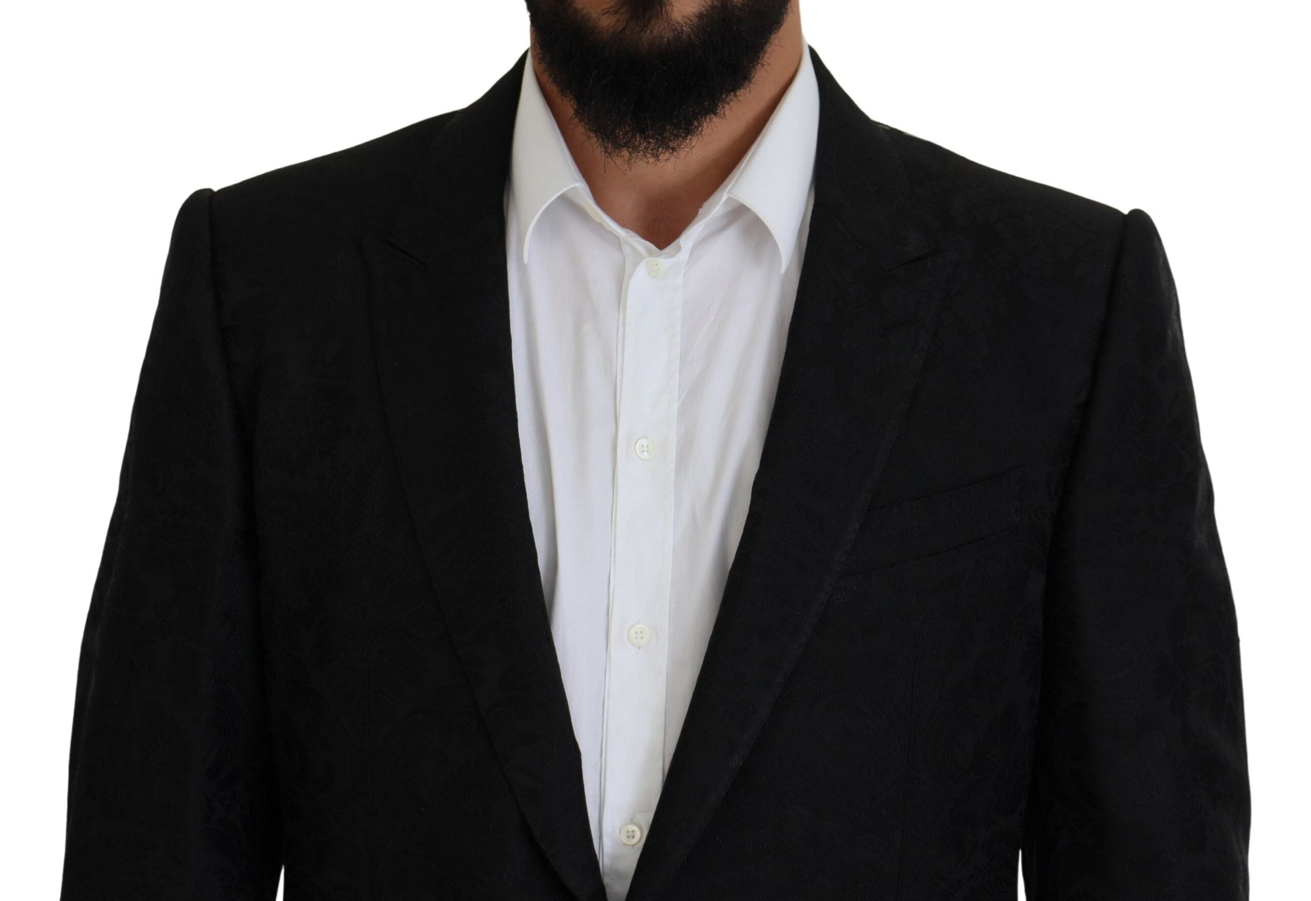 Black Single Breasted 2 Piece MARTINI Suit - ventzia