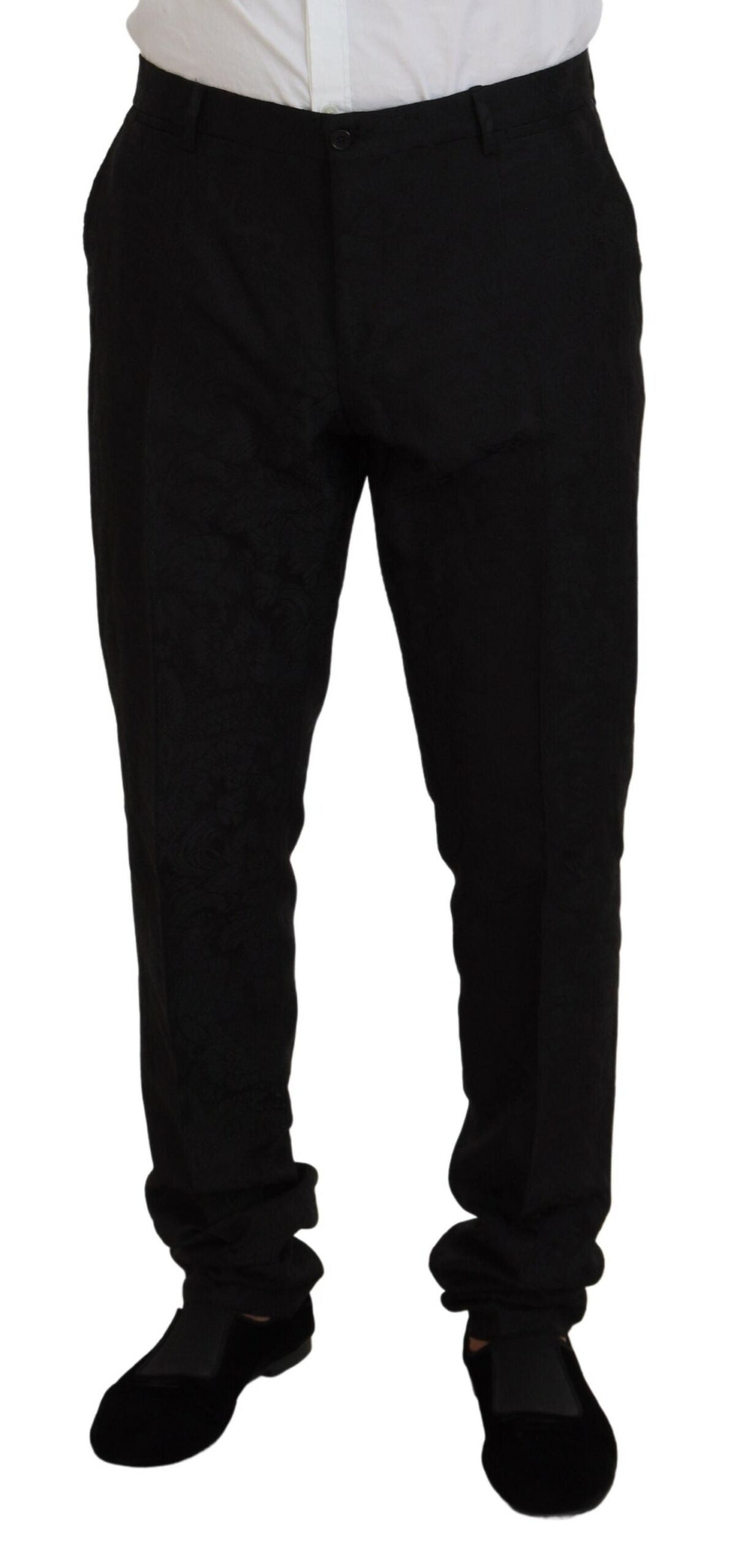 Black Single Breasted 2 Piece MARTINI Suit - ventzia