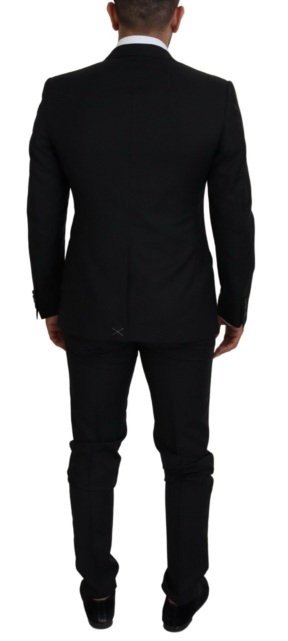 Black Single Breasted 2 Piece MARTINI Suit - ventzia