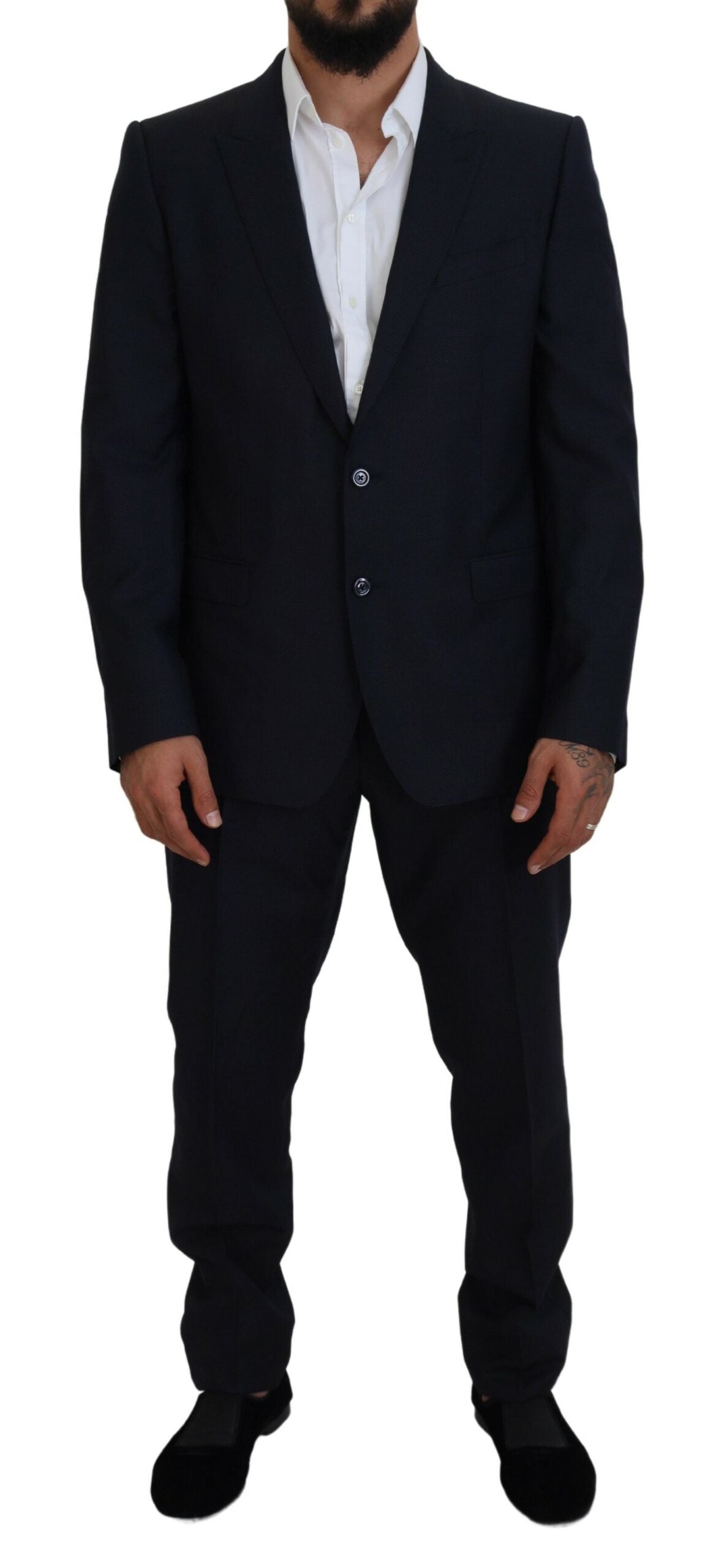 Blue Single Breasted 2 Piece MARTINI Suit - ventzia
