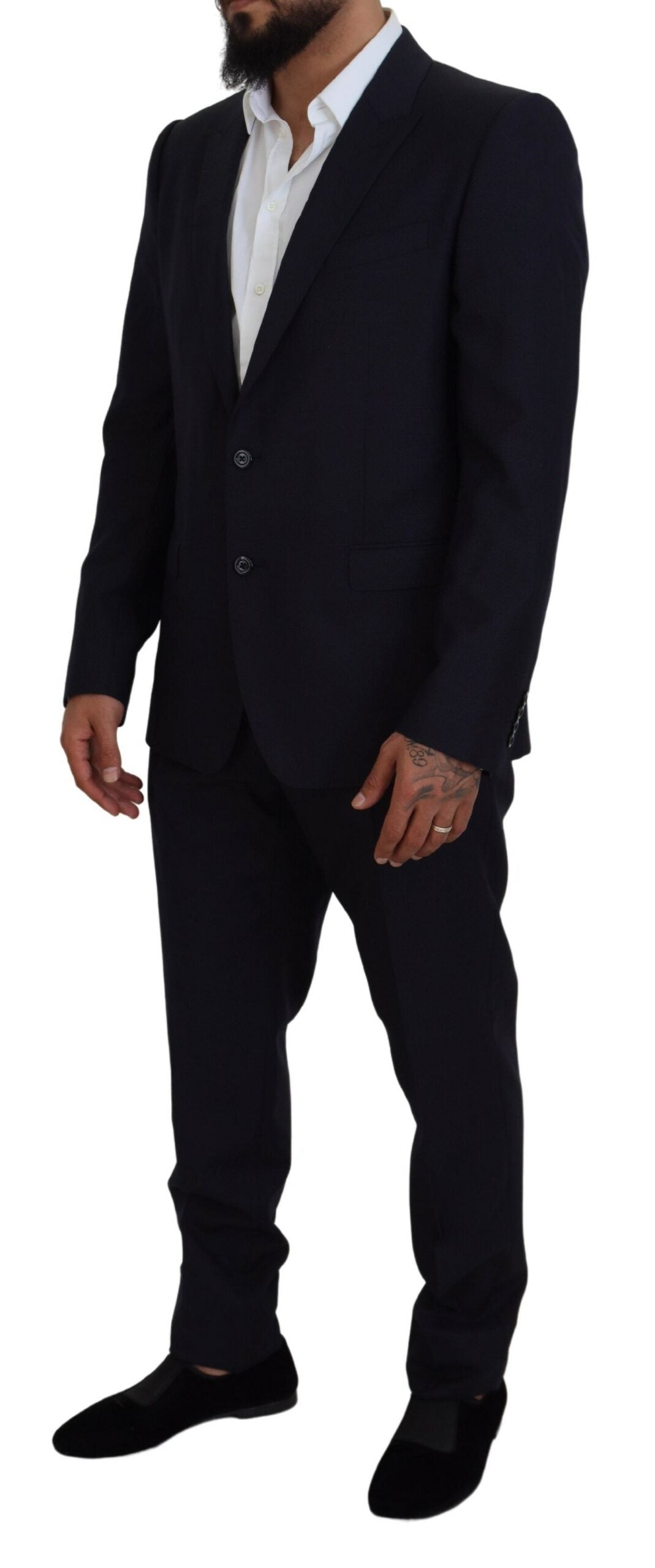 Blue Single Breasted 2 Piece MARTINI Suit - ventzia