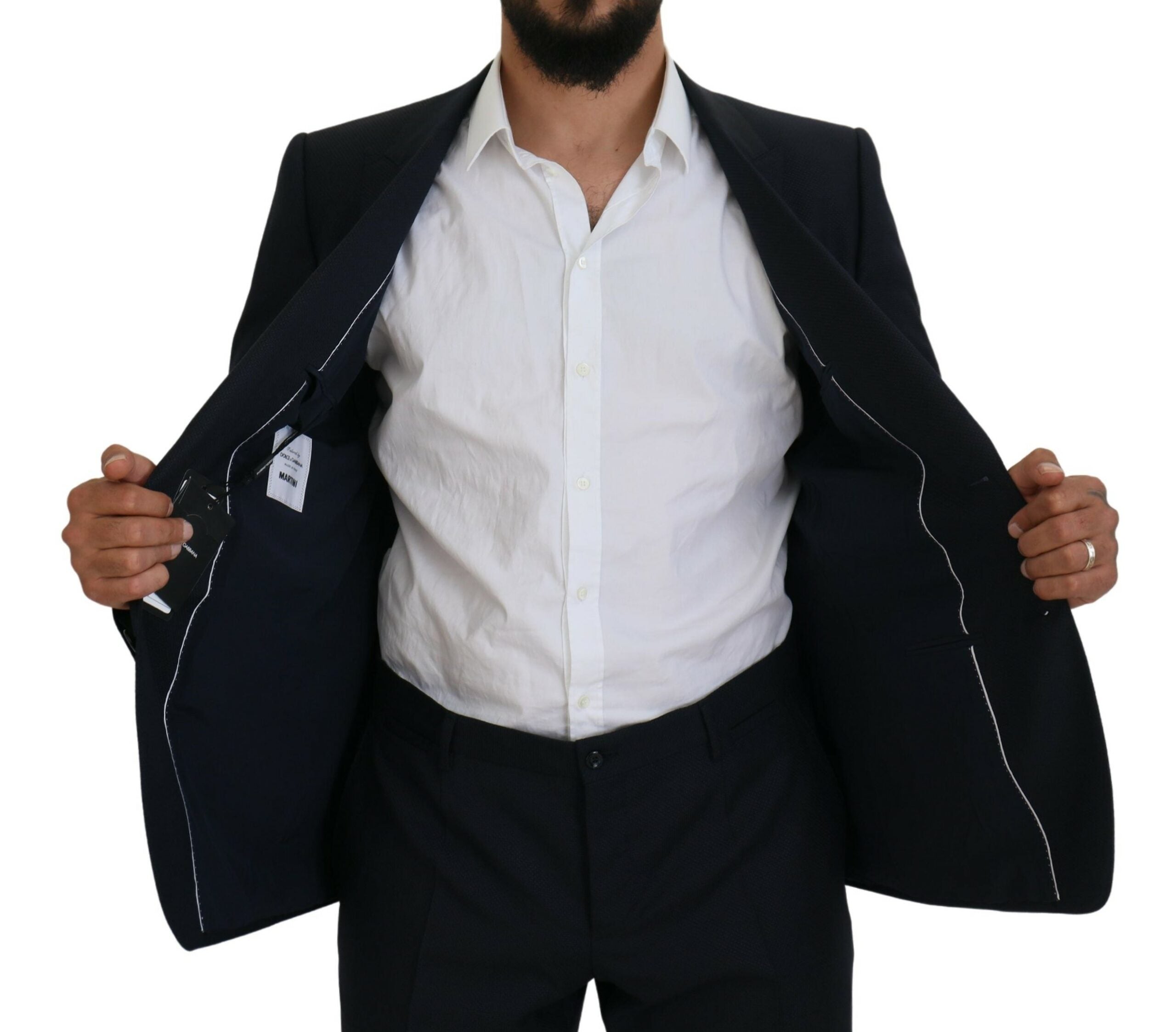Blue Single Breasted 2 Piece MARTINI Suit - ventzia