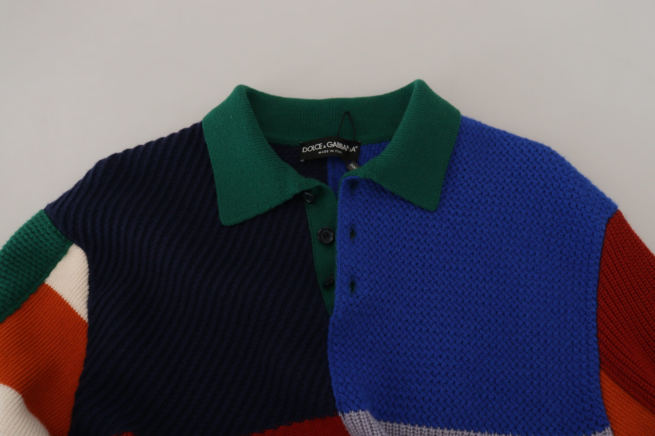 Multicolor Stripes Wool Pullover Sweater - ventzia