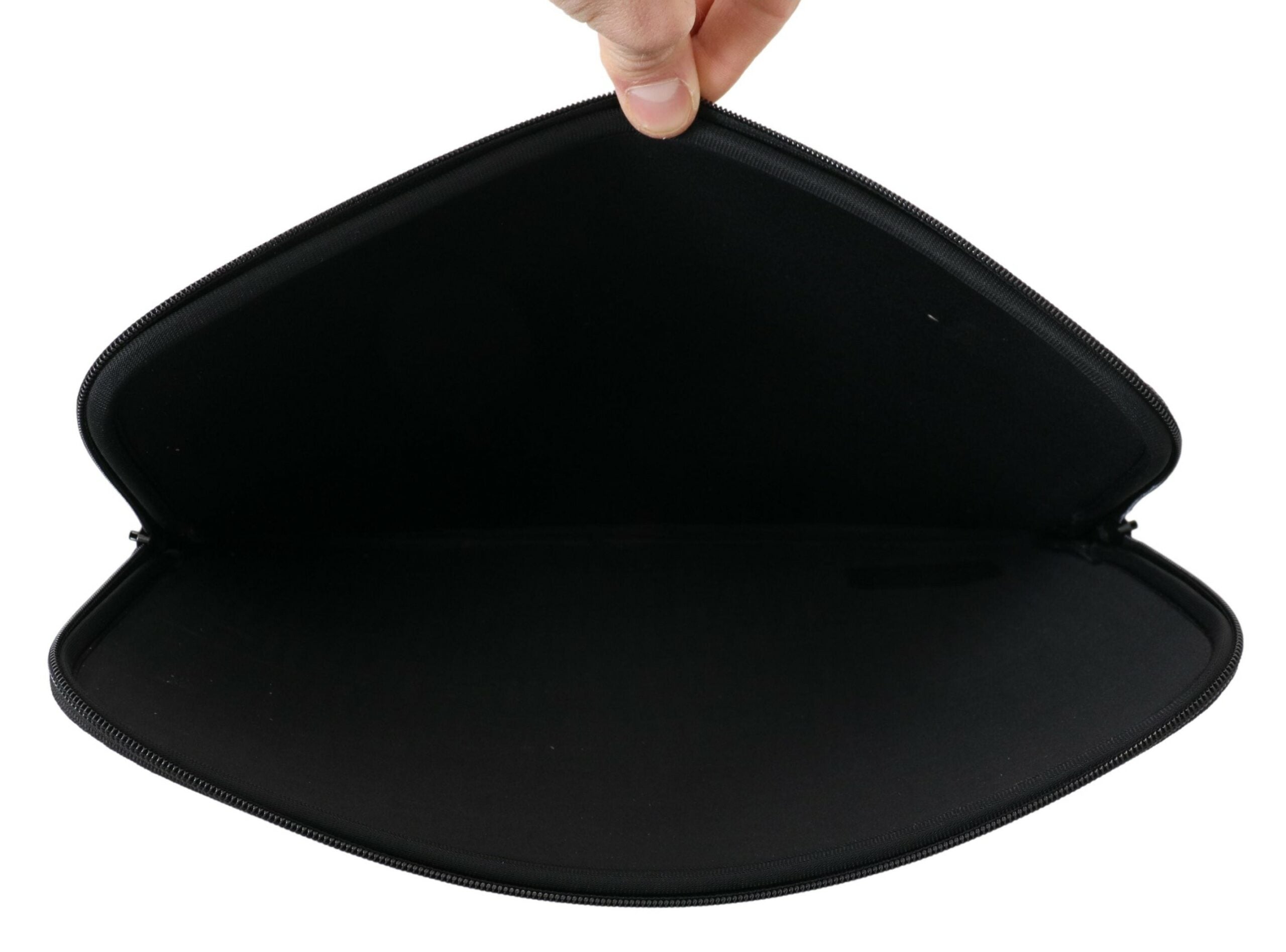 Black Padded Pouch Bag Zipper Cover Sleeve Case - ventzia