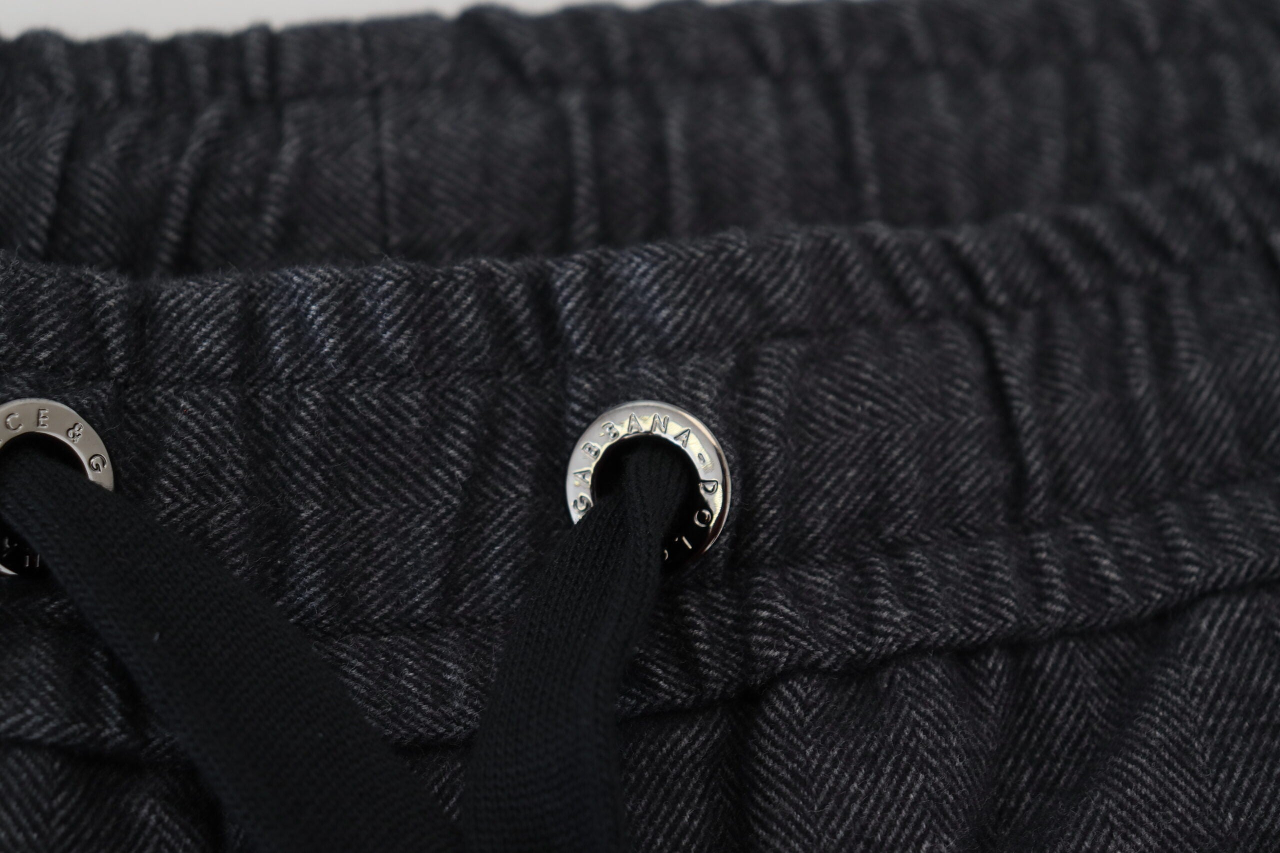 Grey Cotton Tapered Cotton Pants - ventzia