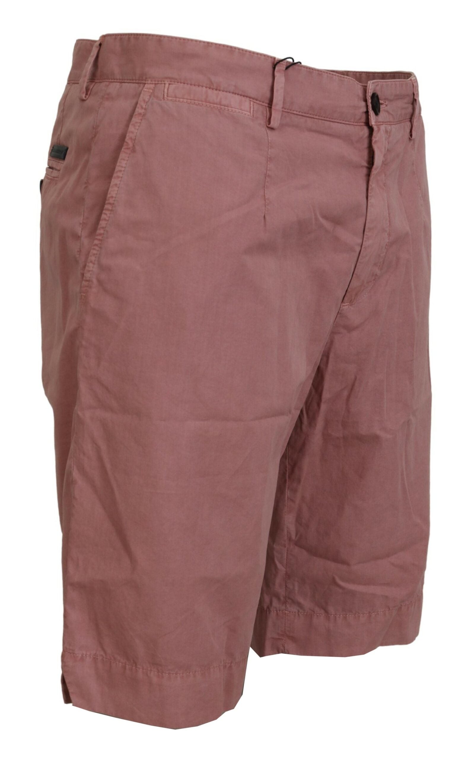 Pink Chinos Cotton Casual Mens Shorts - ventzia
