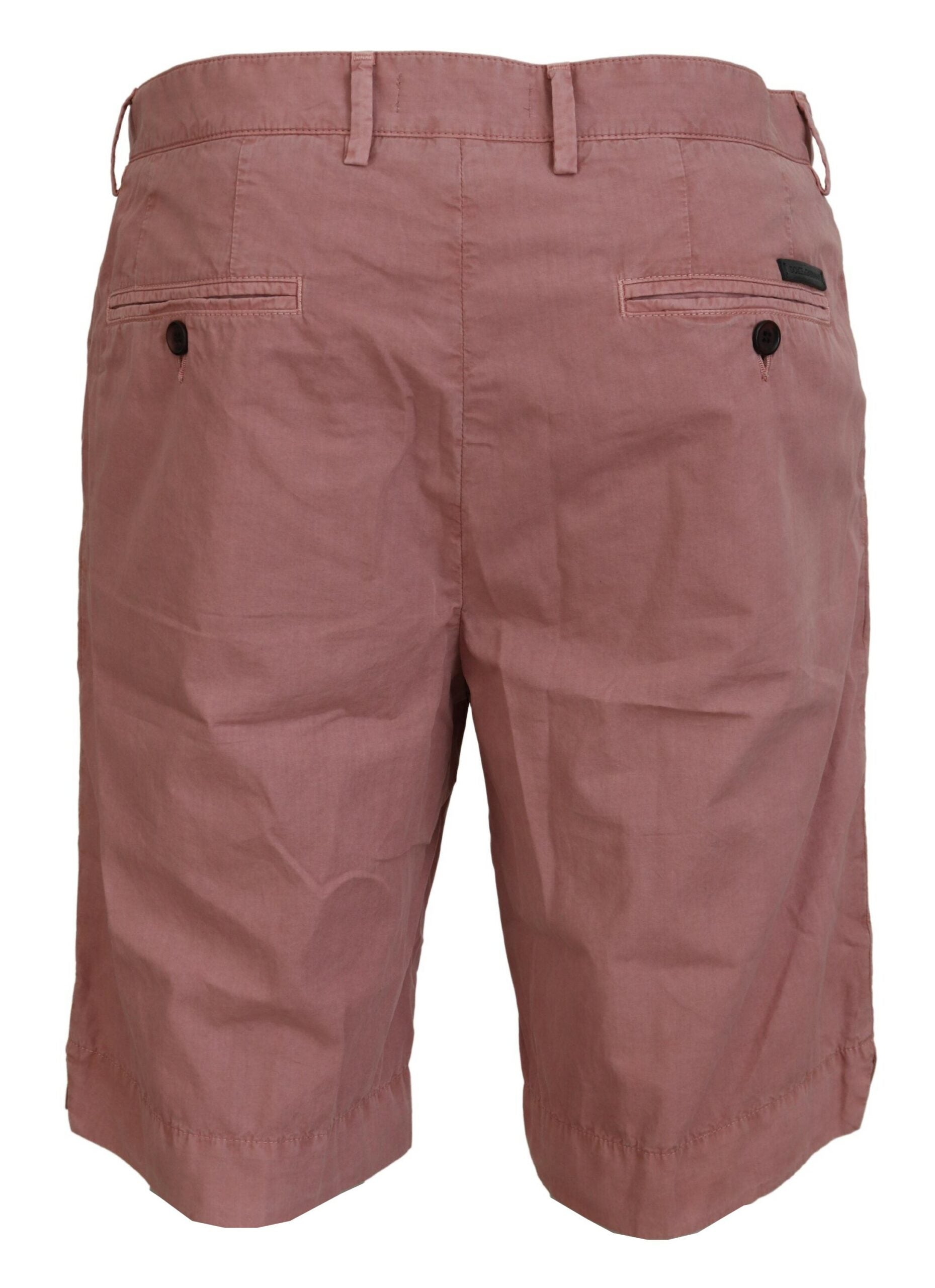 Pink Chinos Cotton Casual Mens Shorts - ventzia