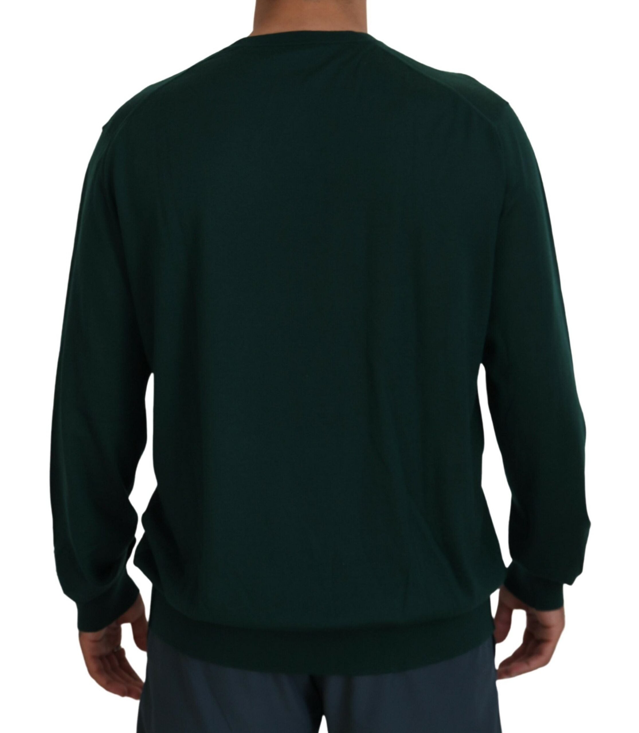 Green Cashmere V-neck Pullover Sweater - ventzia