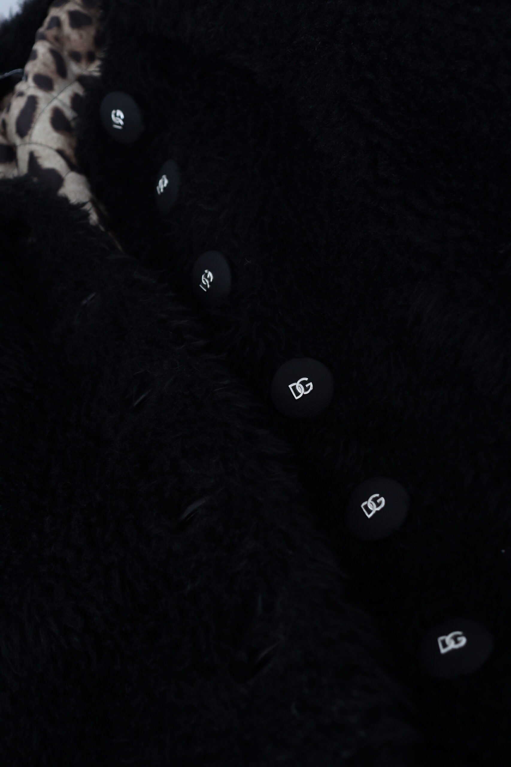 Black Cashmere Blend Faux Fur Coat Jacket - ventzia