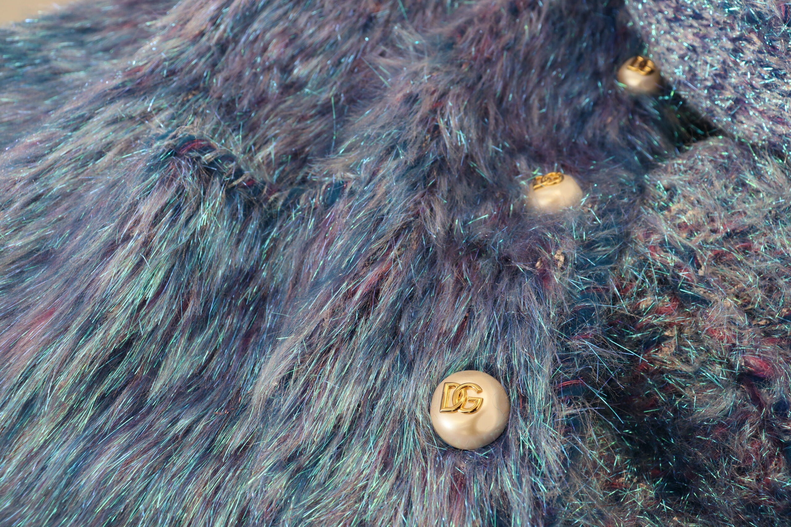 Multicolor Polyester Fringes Coat Jacket - ventzia