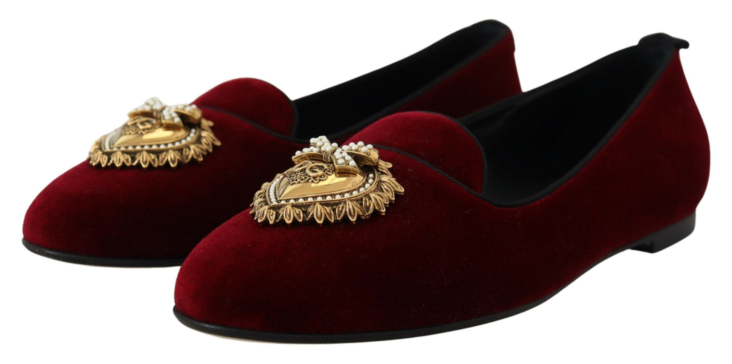 Bordeaux Velvet Slip-On Loafers Flats Shoes - ventzia