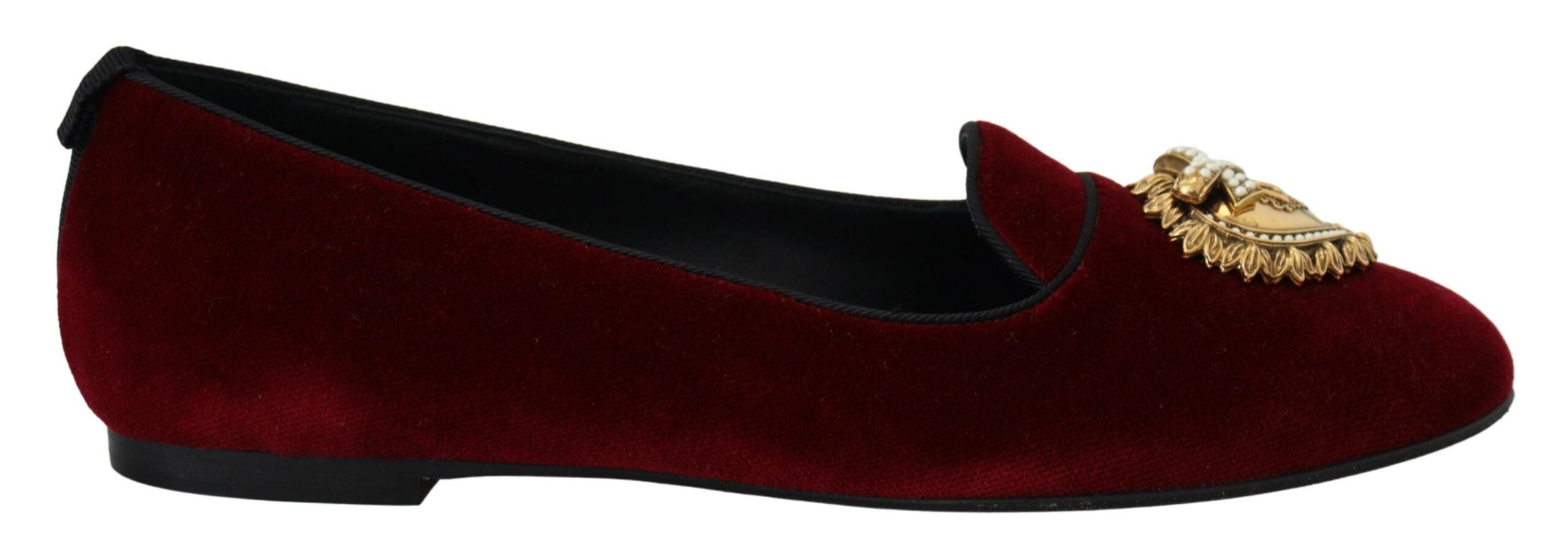 Bordeaux Velvet Slip-On Loafers Flats Shoes - ventzia