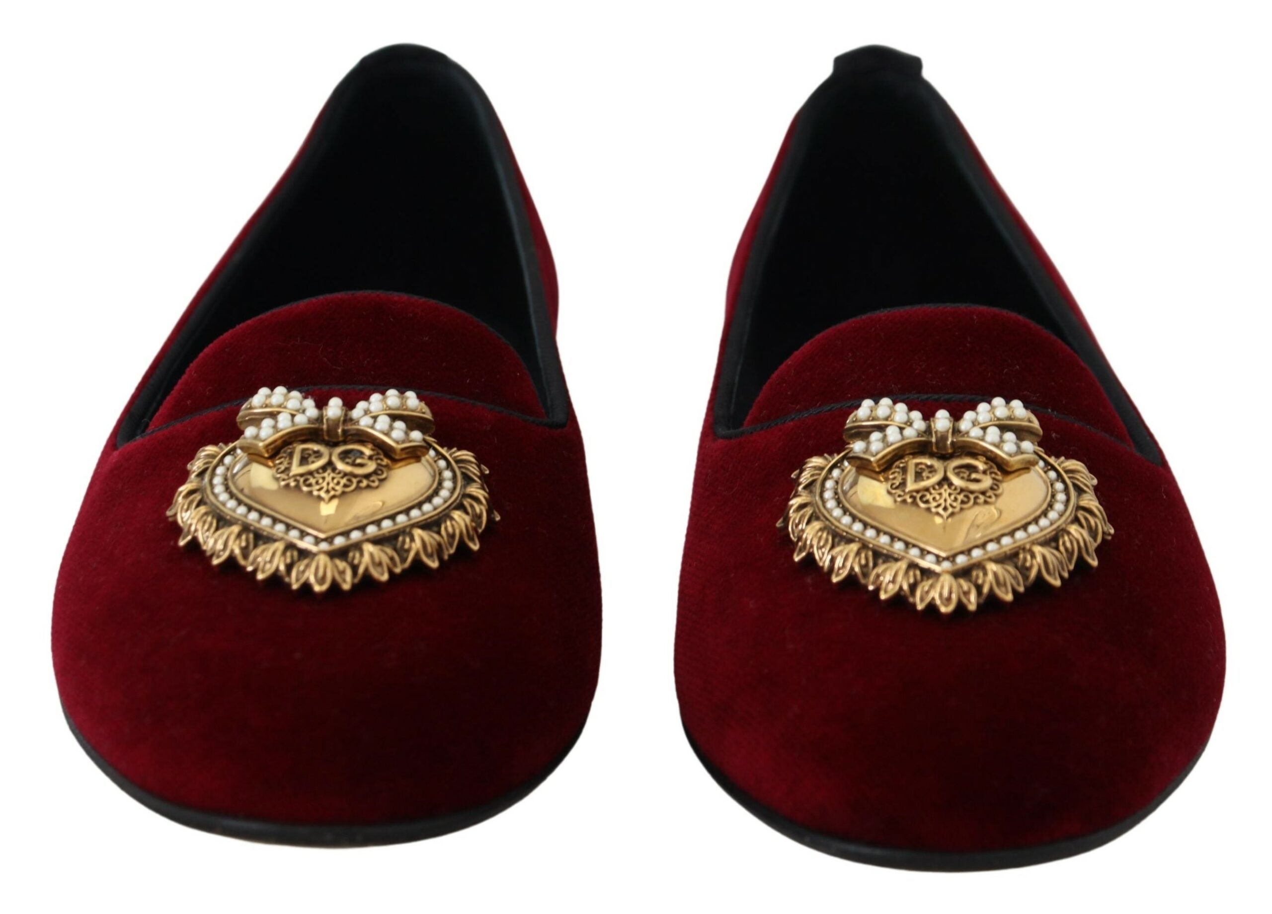 Bordeaux Velvet Slip-On Loafers Flats Shoes - ventzia