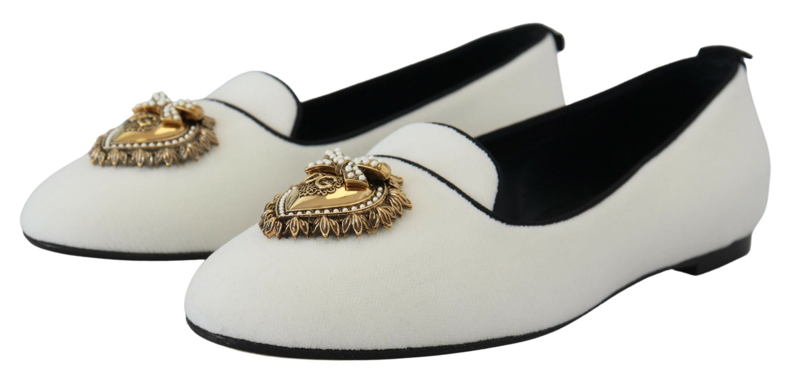 White Velvet Slip Ons Loafers Flats Shoes - ventzia