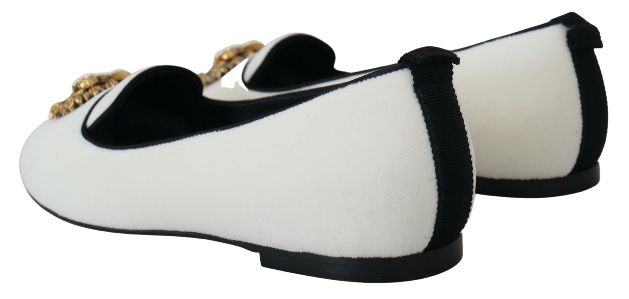 White Velvet Slip Ons Loafers Flats Shoes - ventzia