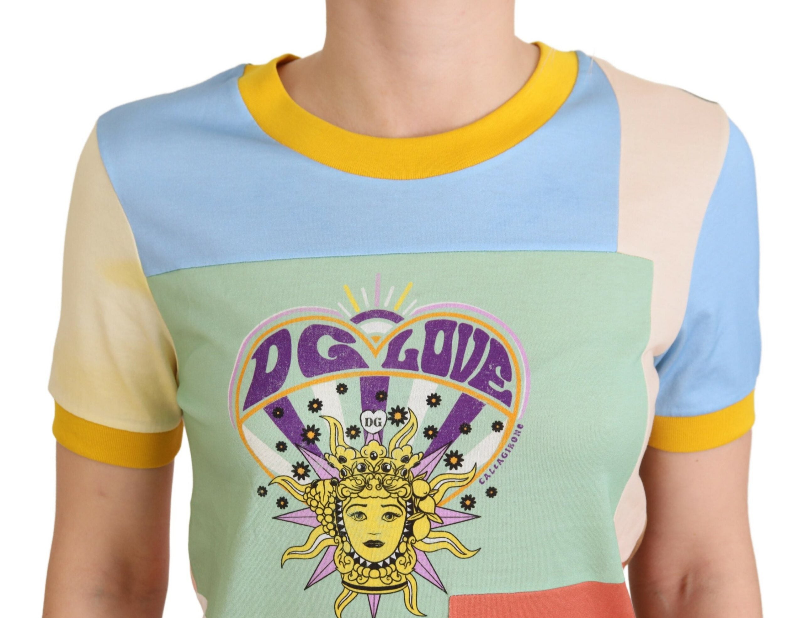 Multicolor Cotton DG Love Patchwork - ventzia