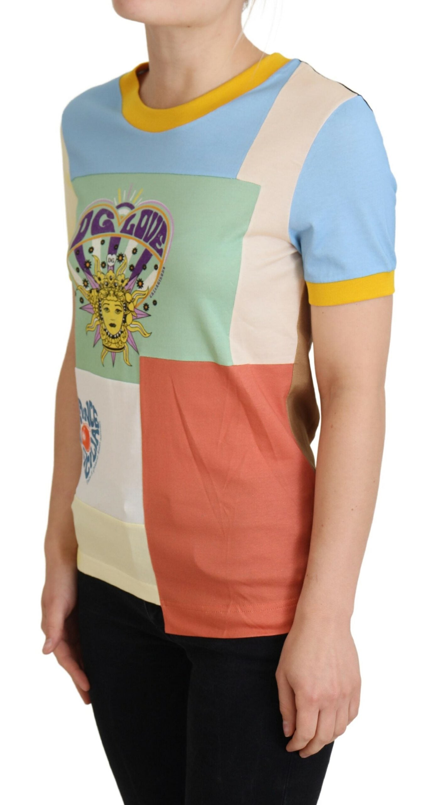 Multicolor Cotton DG Love Patchwork - ventzia