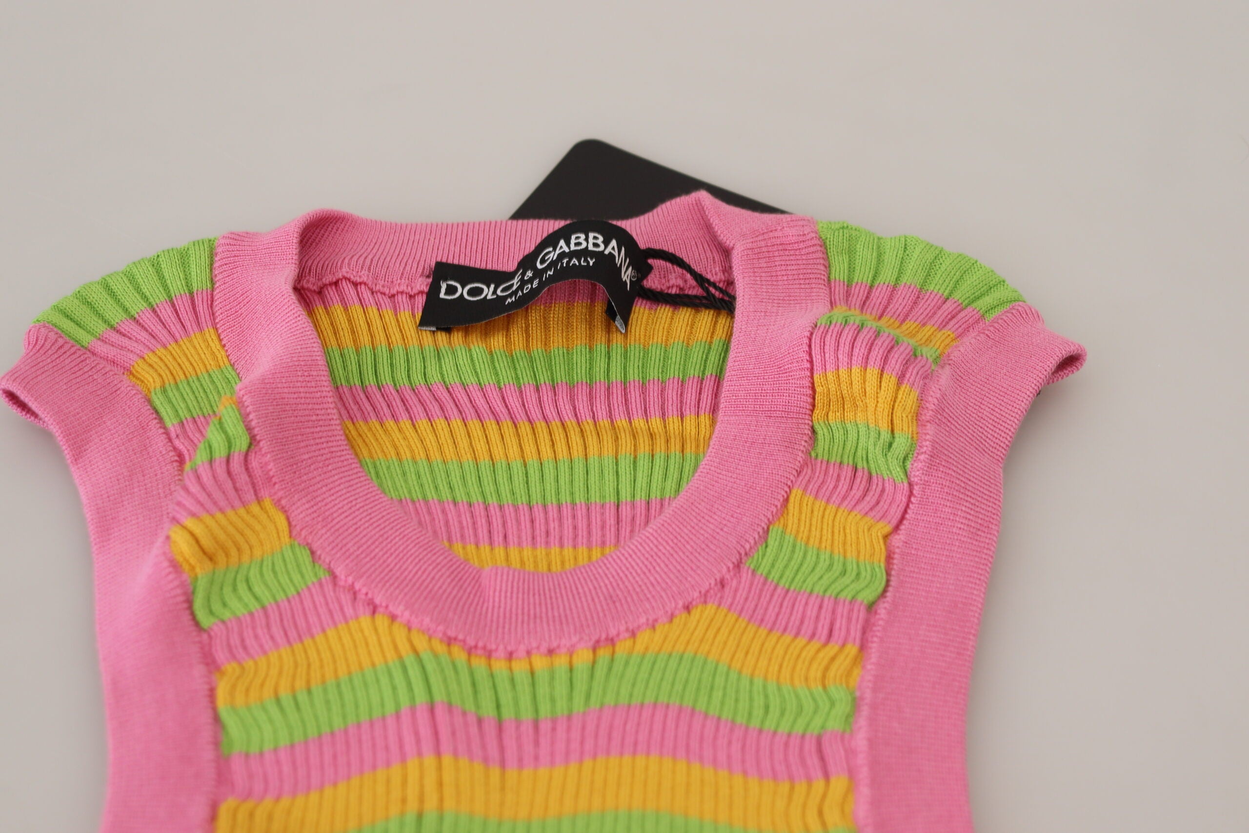 Multicolor Silk Vest Pullover Tank Top - ventzia