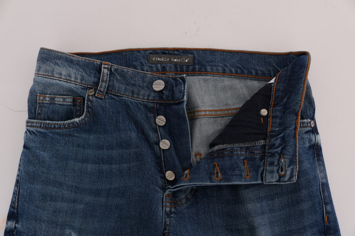 Svelte Italian Denim - Slim Fit Blue Jeans - ventzia