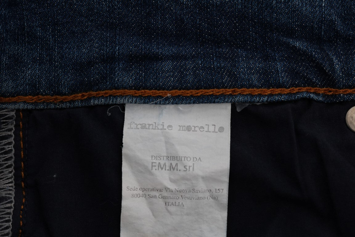 Svelte Italian Denim - Slim Fit Blue Jeans - ventzia