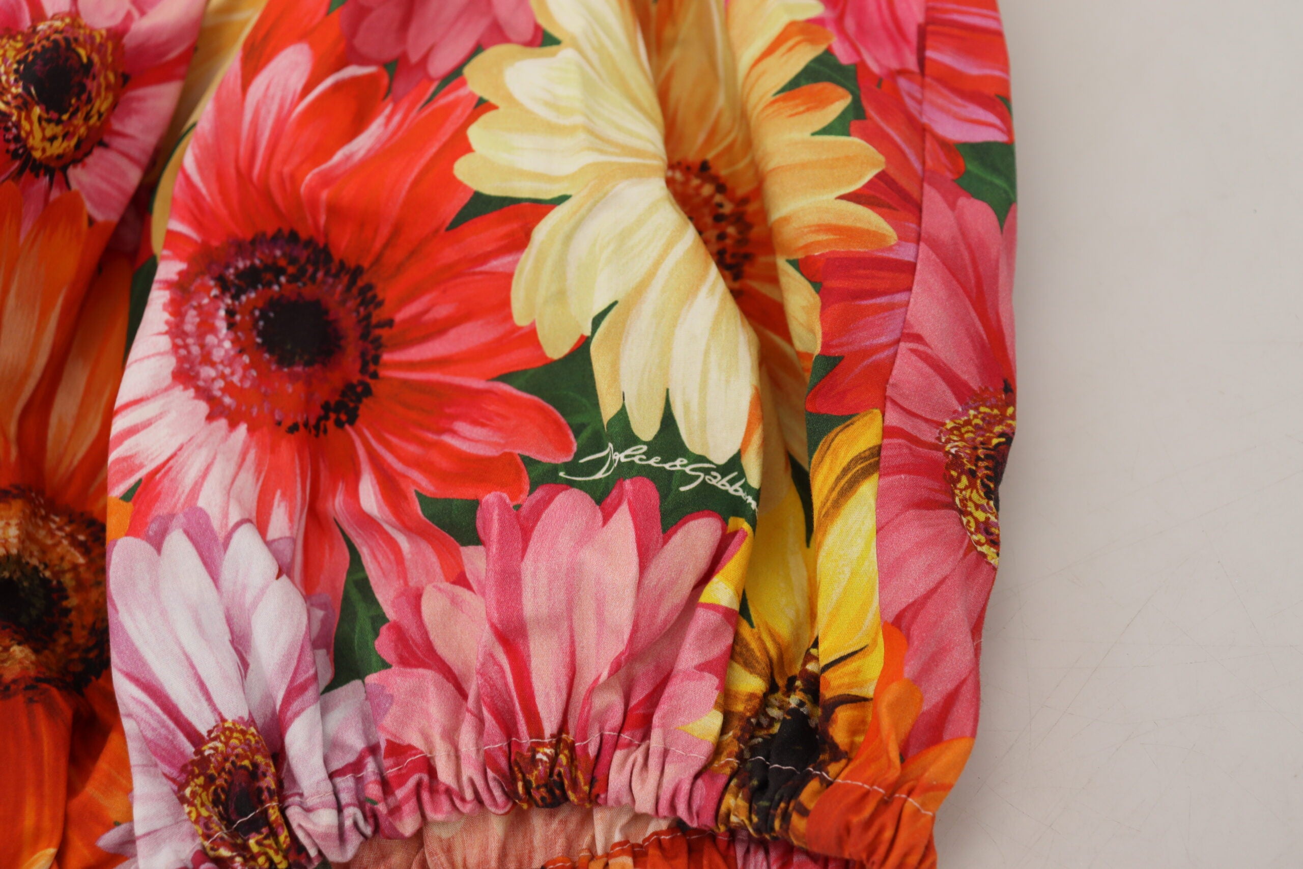 Blouse Cropped Floral Cotton Tank Top - ventzia