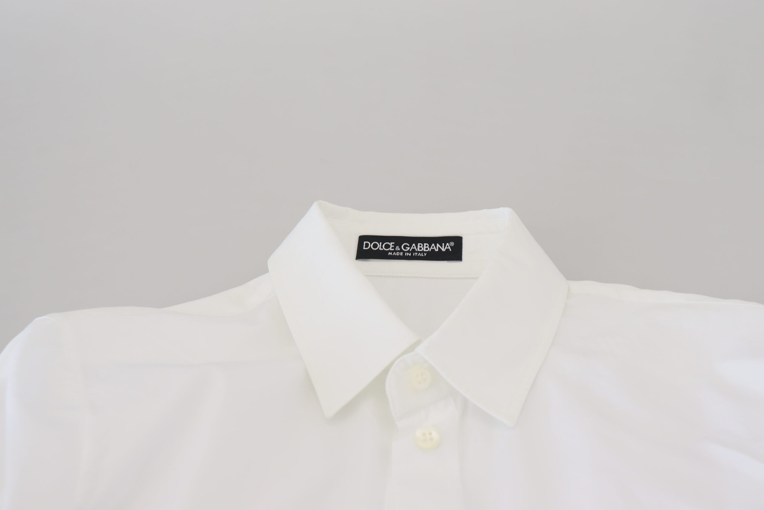 White Cotton Collared Long Sleeves Formal Top - ventzia
