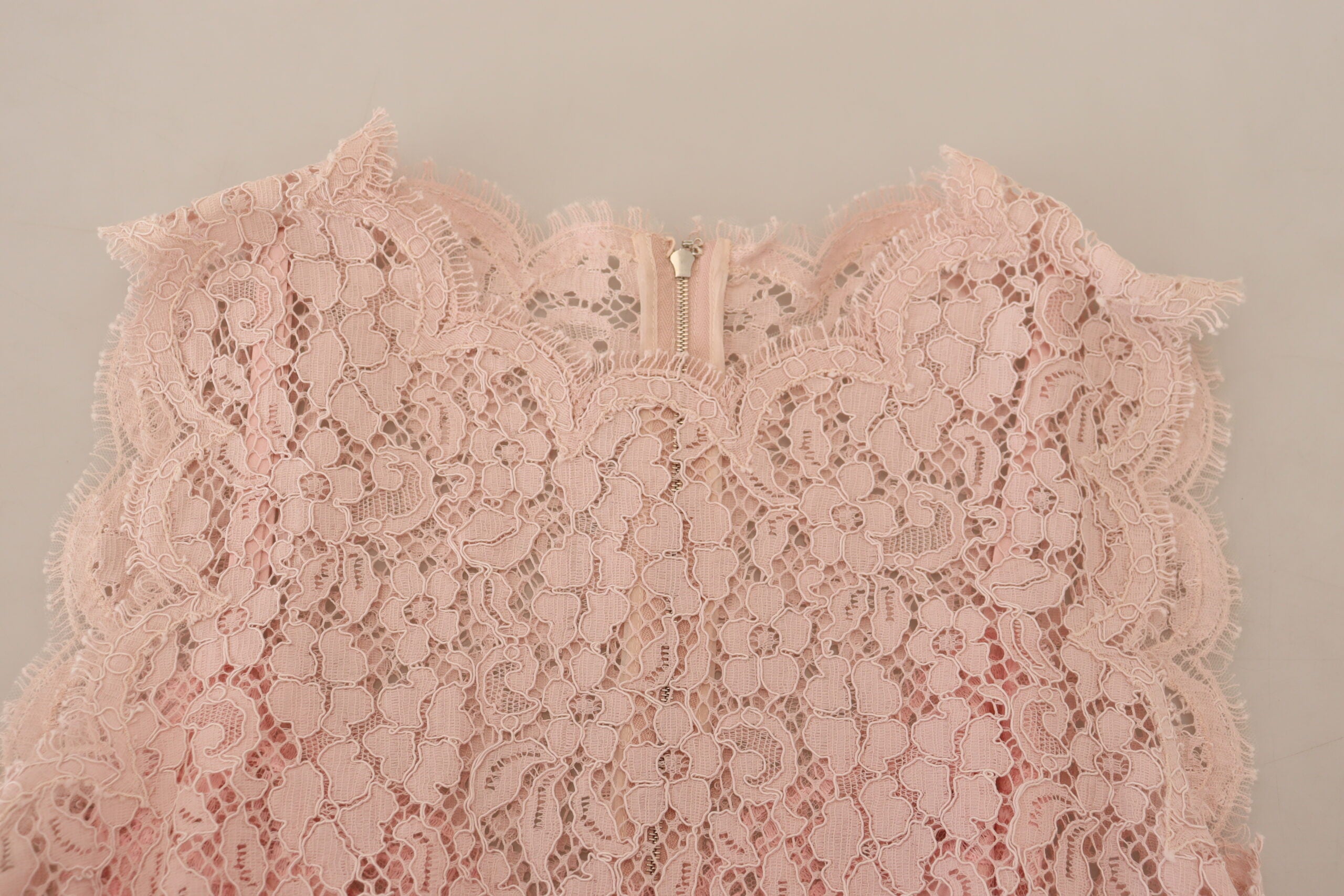 Pink Floral Lace Sleeveless Tank Blouse Top - ventzia