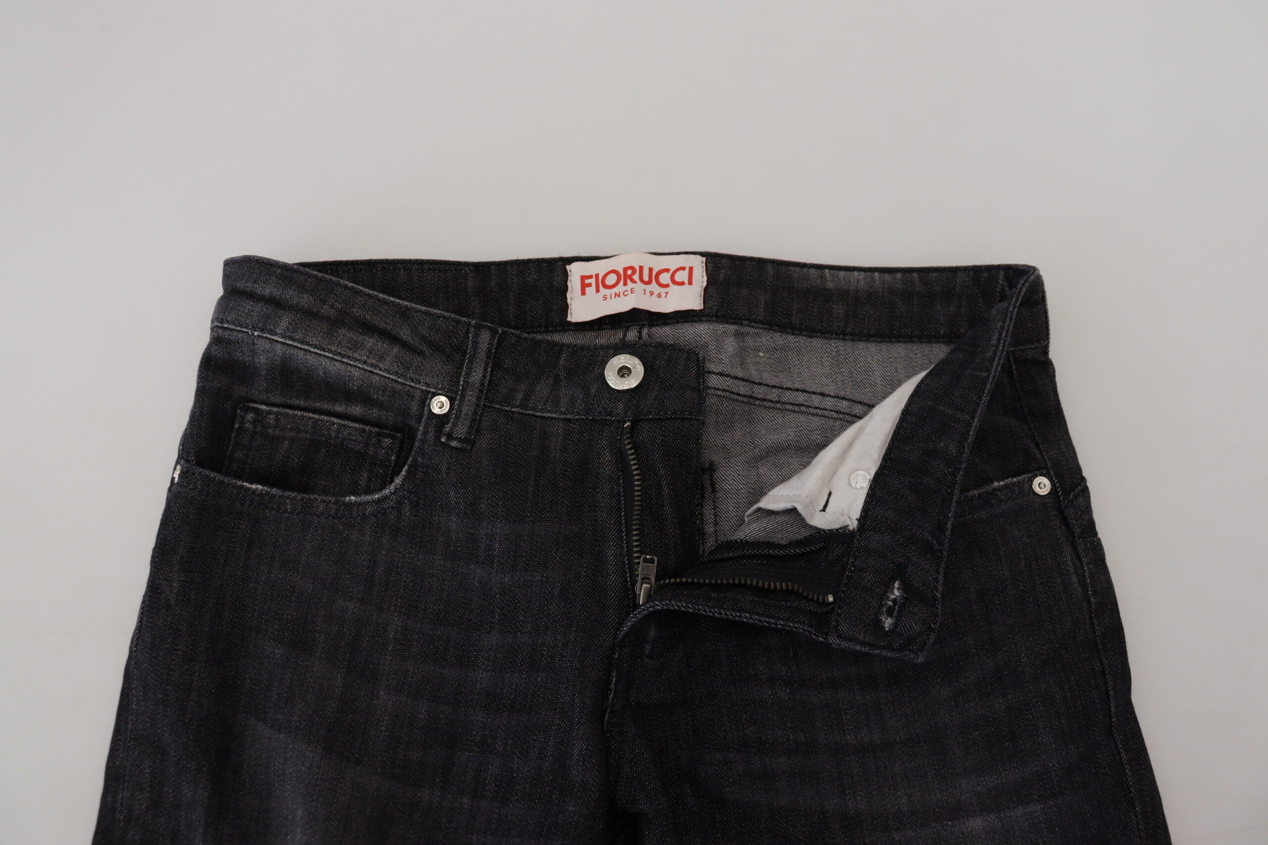 Black Cotton Low Waist Skinny Women Casual Jeans - ventzia