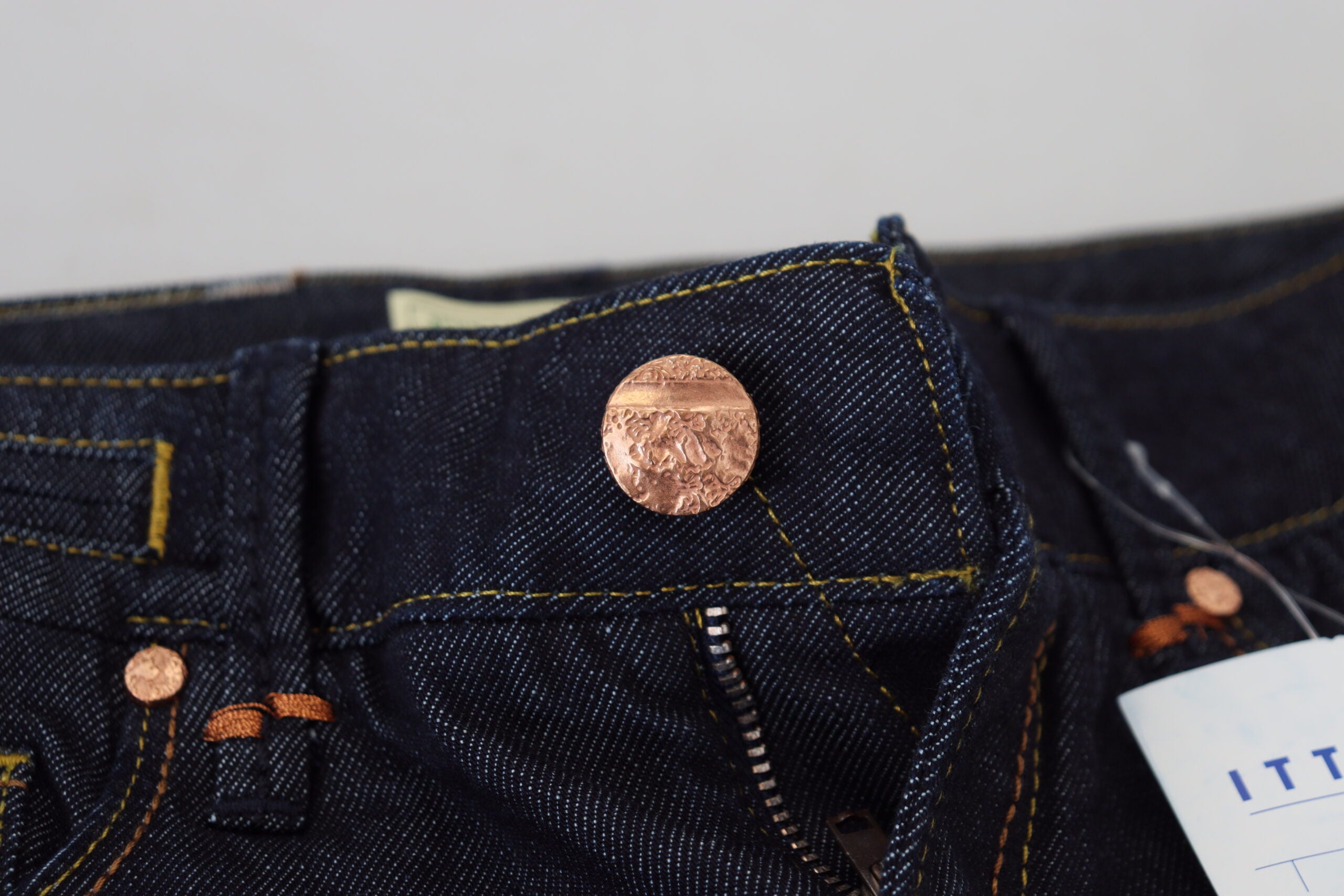 Blue Cotton Low Waist Slim Fit Women Casual Jeans - ventzia