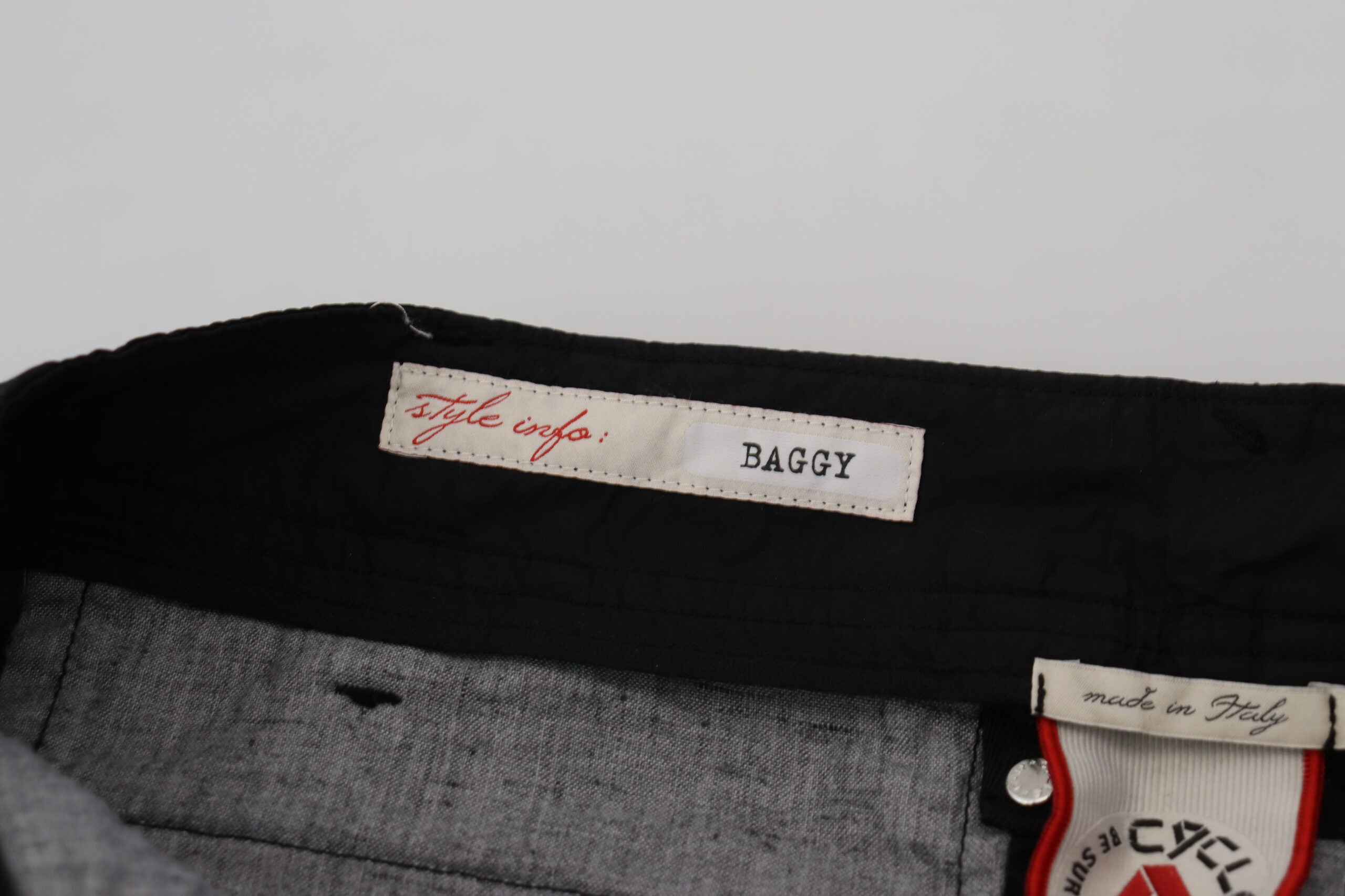 Black Cotton Baggy High Waist Women Pants - ventzia