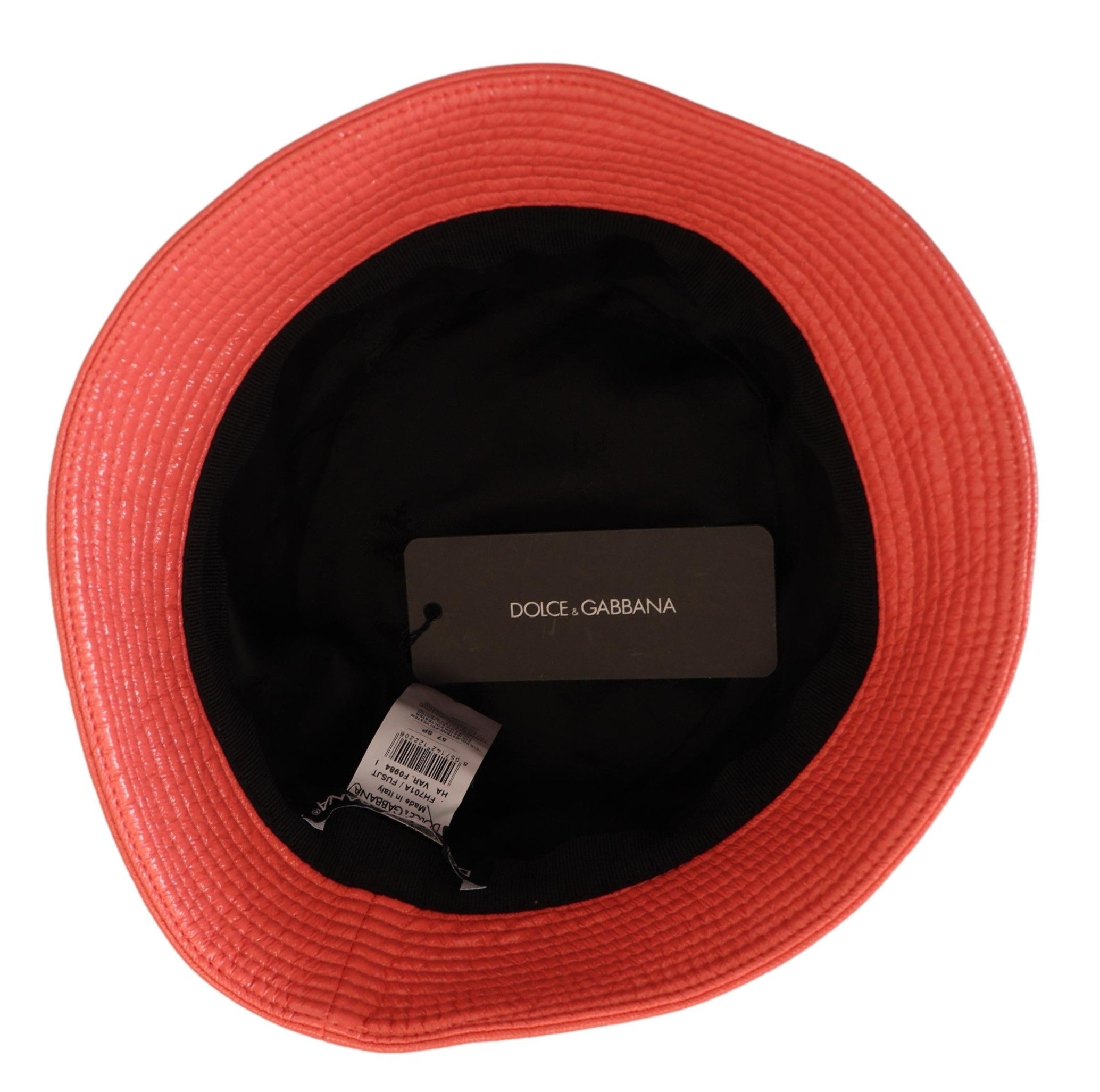 Peach Quilted Faux Leather Women Bucket Cap Hat - ventzia