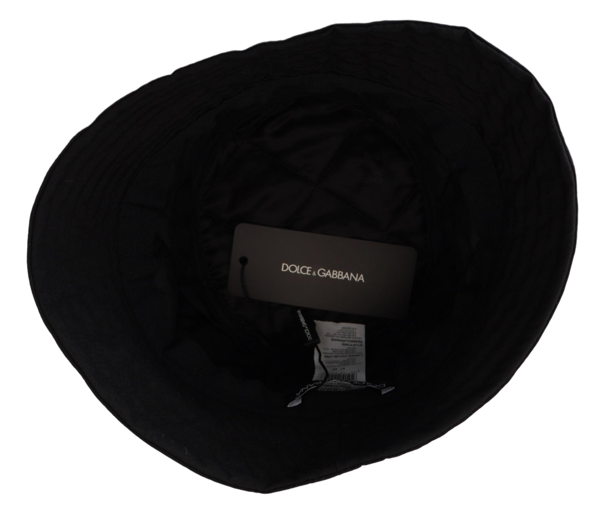 Black Nylon Women Bucket Cap Hat - ventzia
