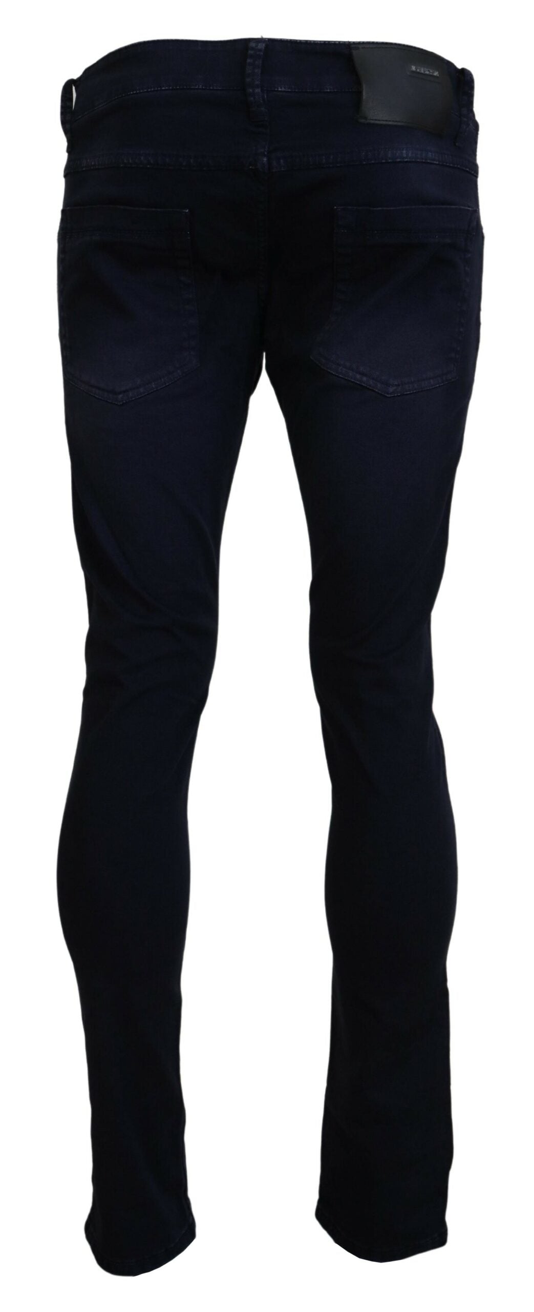Blue Cotton Tapered Slim Fit Men Casual Denim Jeans - ventzia