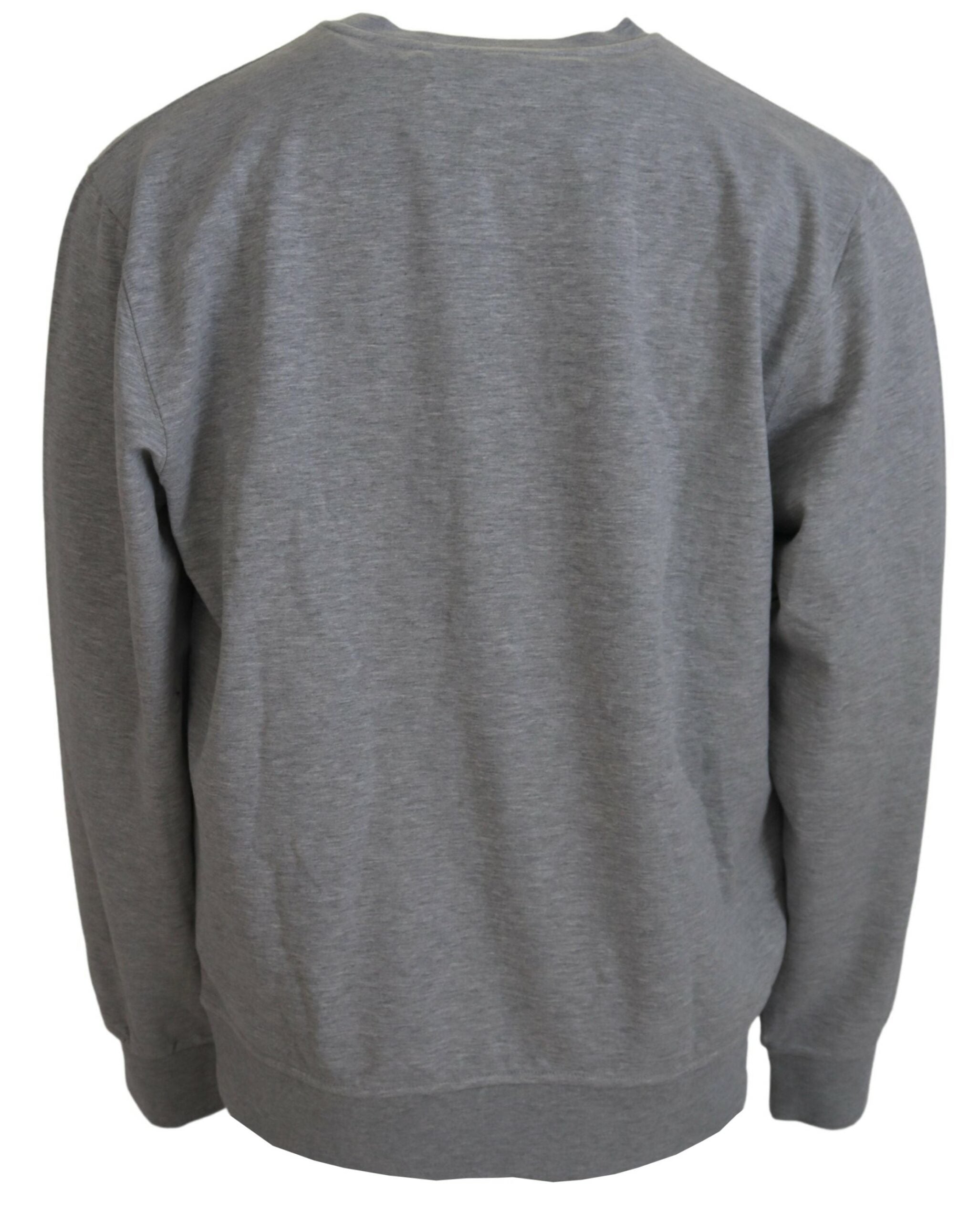 Gray Men Pullover Sweatshirt Sweater - ventzia