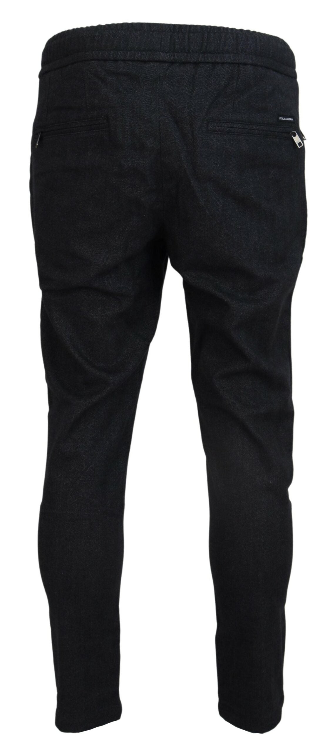 Gray Cotton Jogger Men Pants - ventzia