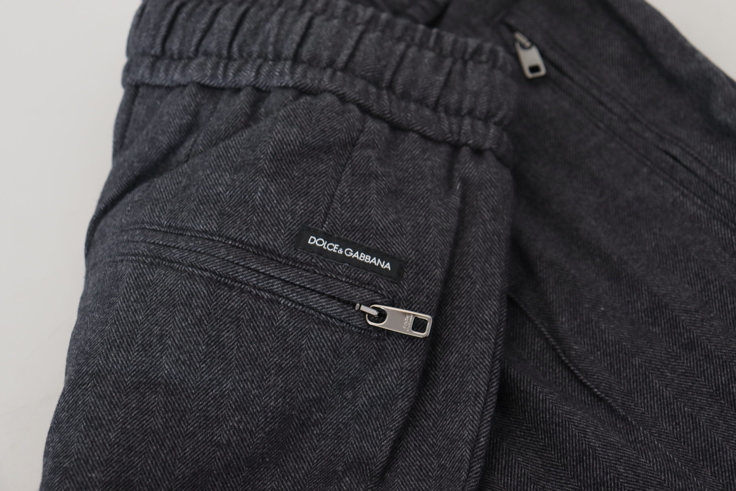 Gray Cotton Jogger Men Pants - ventzia