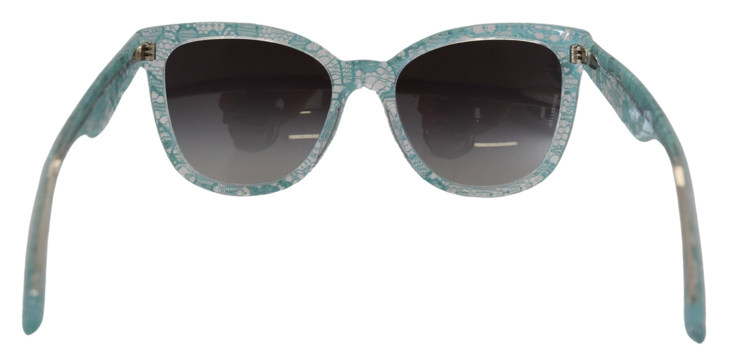 Blue DG4190 Lace Crystal Acetate Butterfly Sunglasses - ventzia