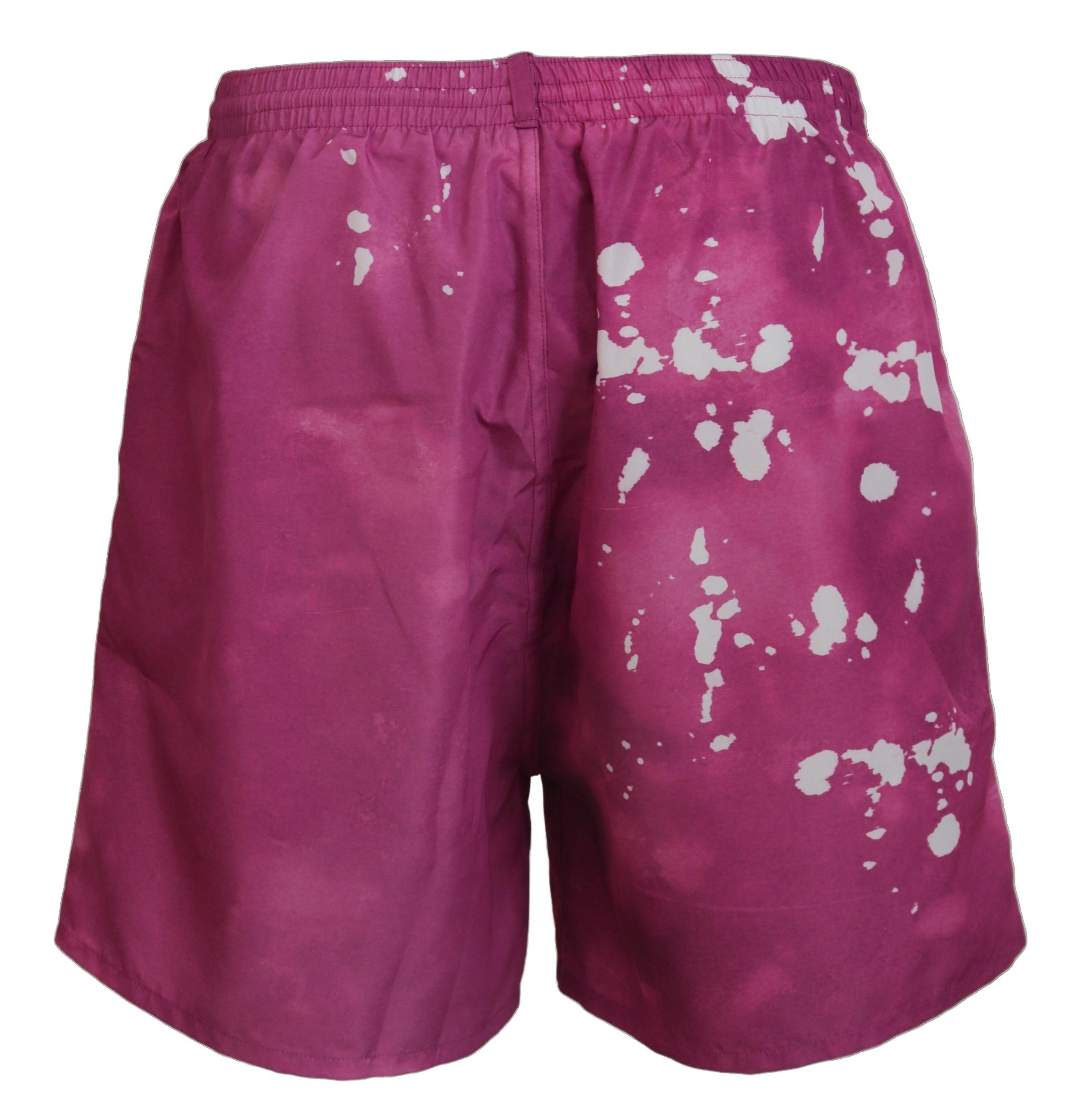 Pink Tie Dye Logo Men Beachwear Shorts Swimwear - ventzia