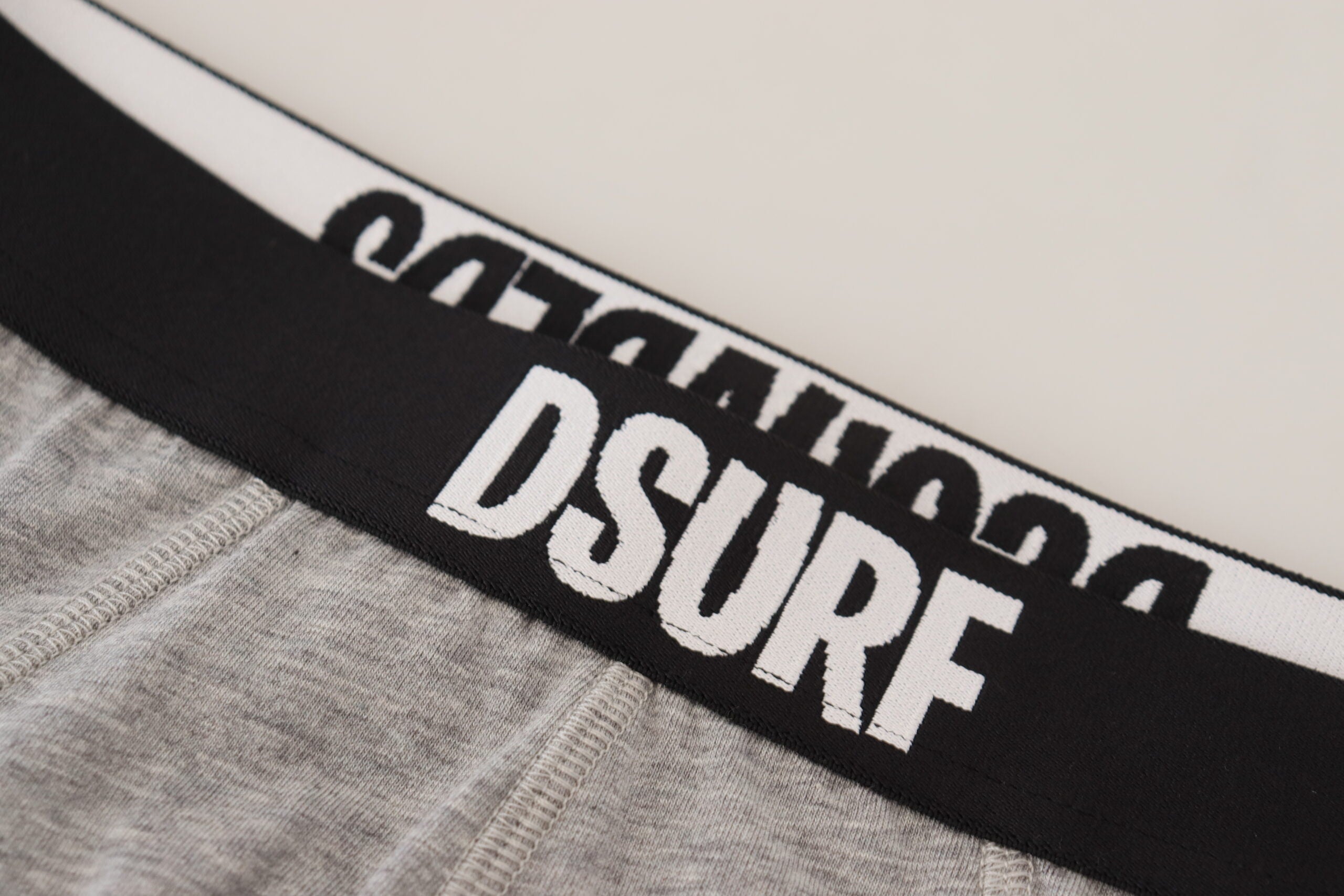 Gray DSURF Logo Cotton Stretch Men Brief Underwear - ventzia