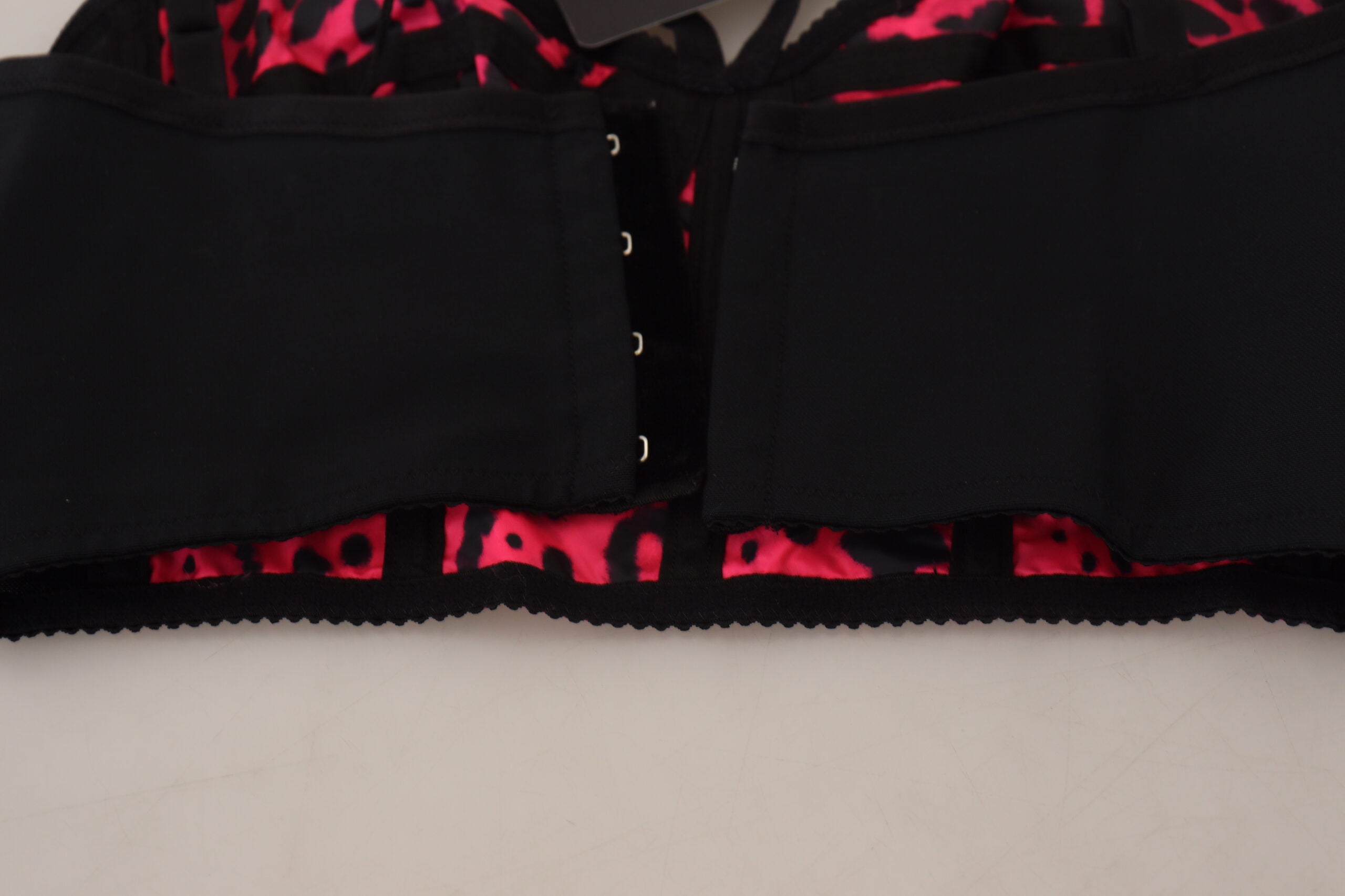 Pink Leopard Print Cropped Bustier Corset Top - ventzia