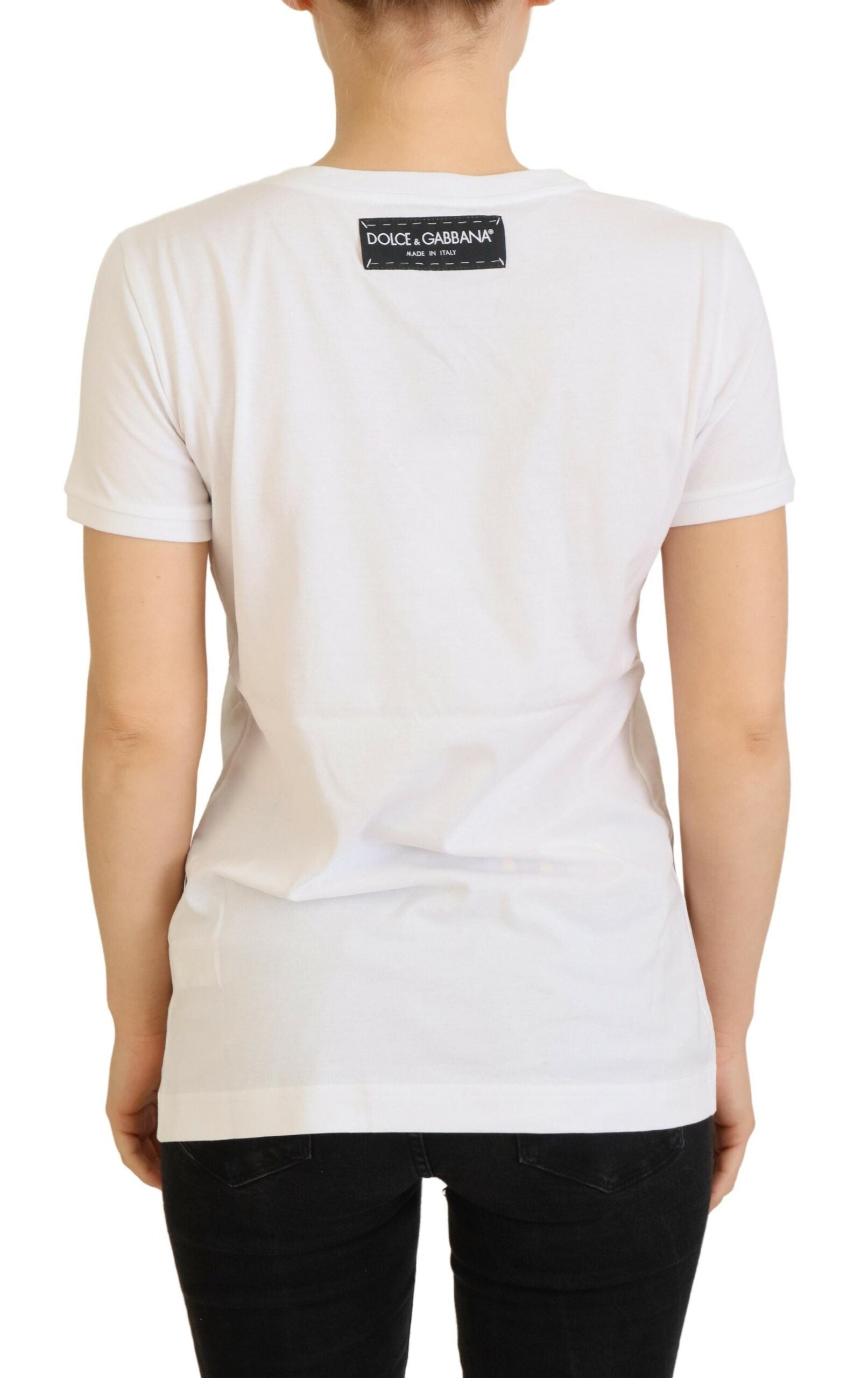 T-shirt Top White Textured Short Sleeve - ventzia