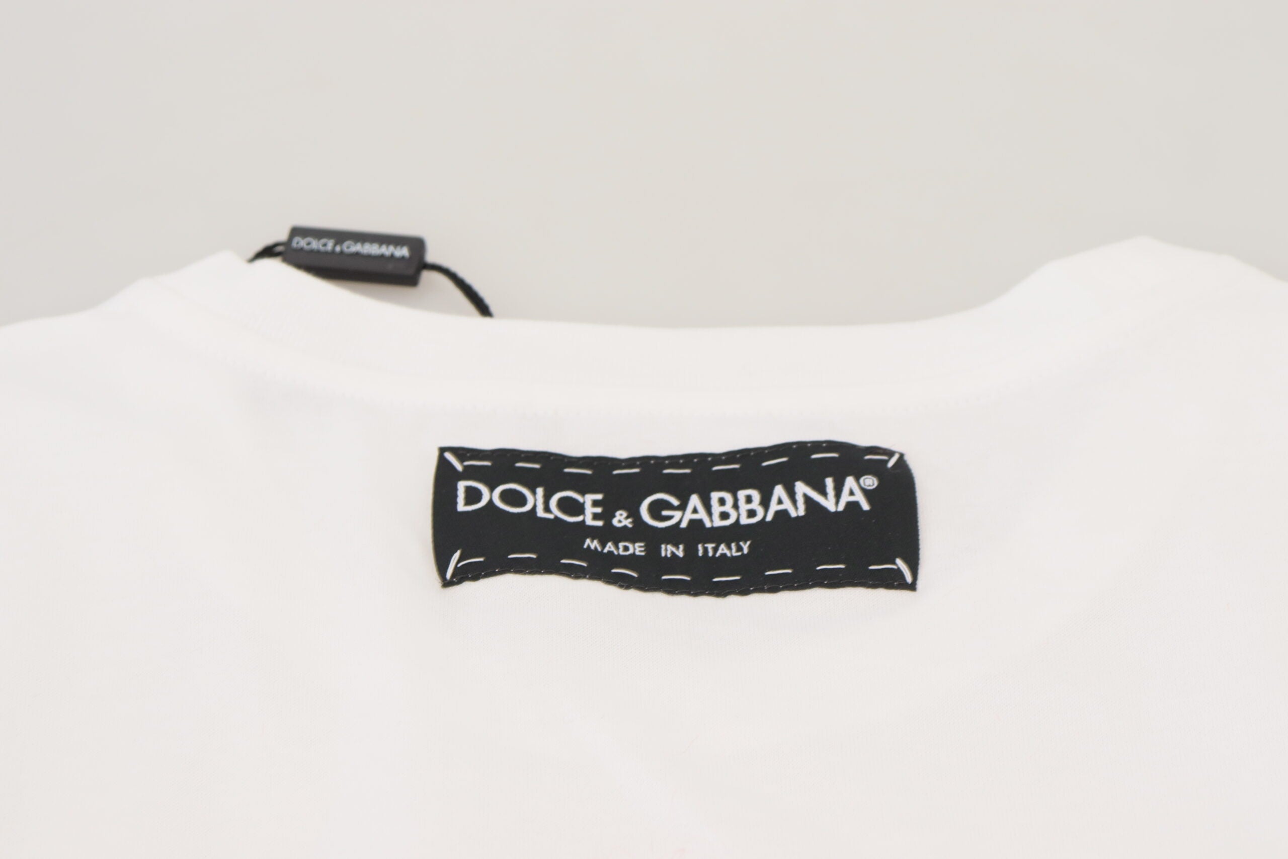 T-shirt Top White Textured Short Sleeve - ventzia
