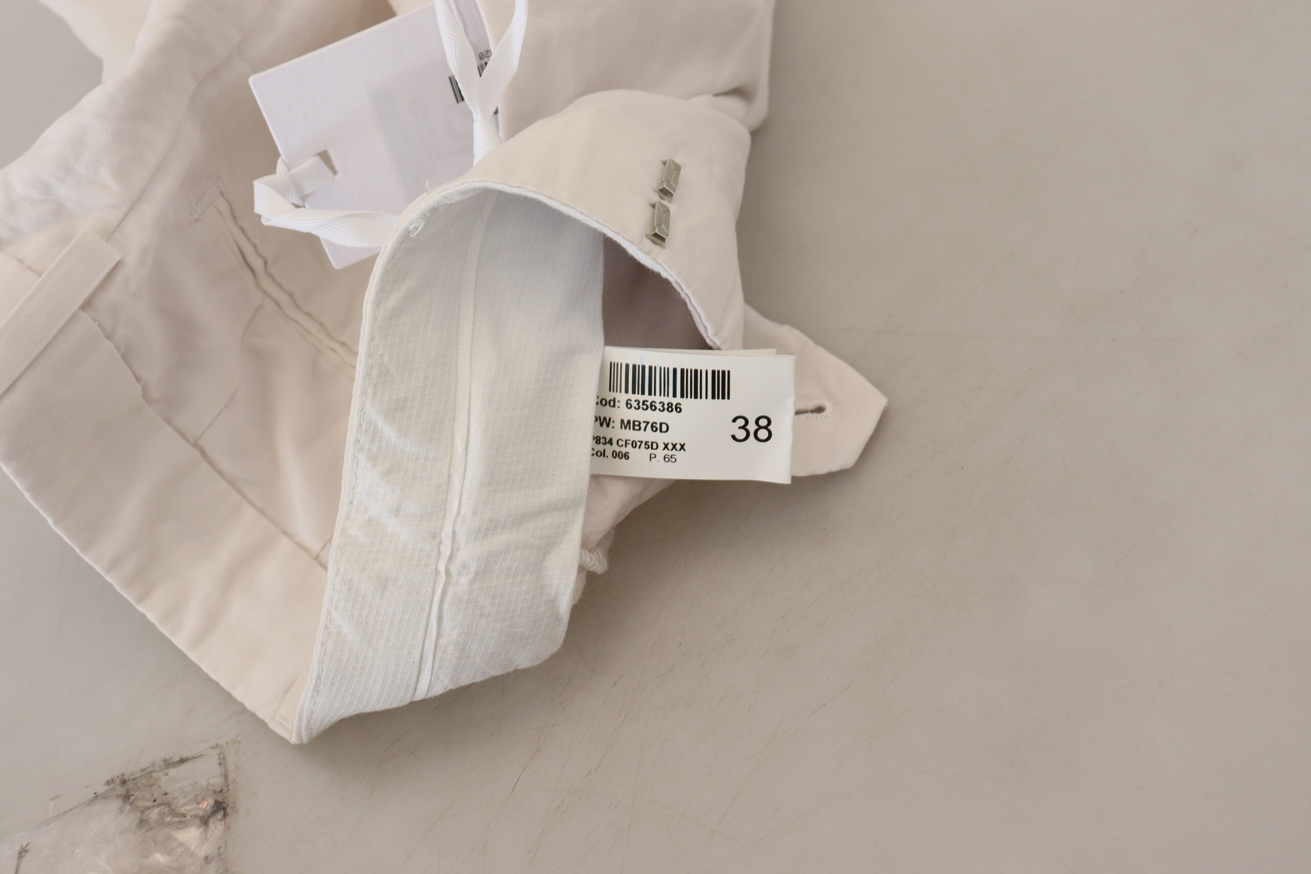 White High Waist Tapered Women Pants - ventzia