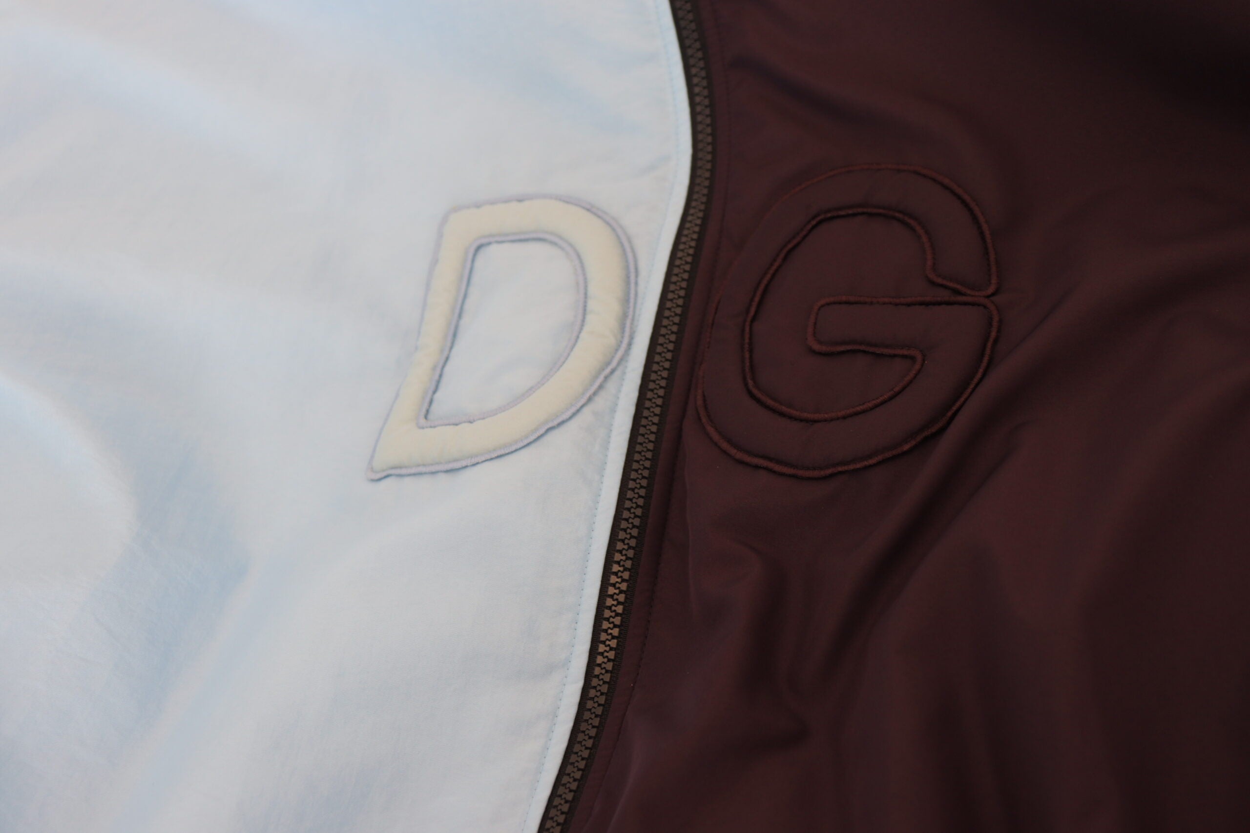 Black Blue DG Hooded Full Zip Men Jacket - ventzia