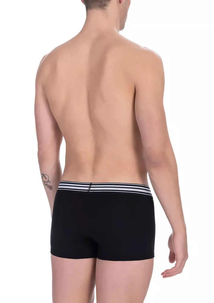 Black Cotton Men's Trunk Pack - ventzia