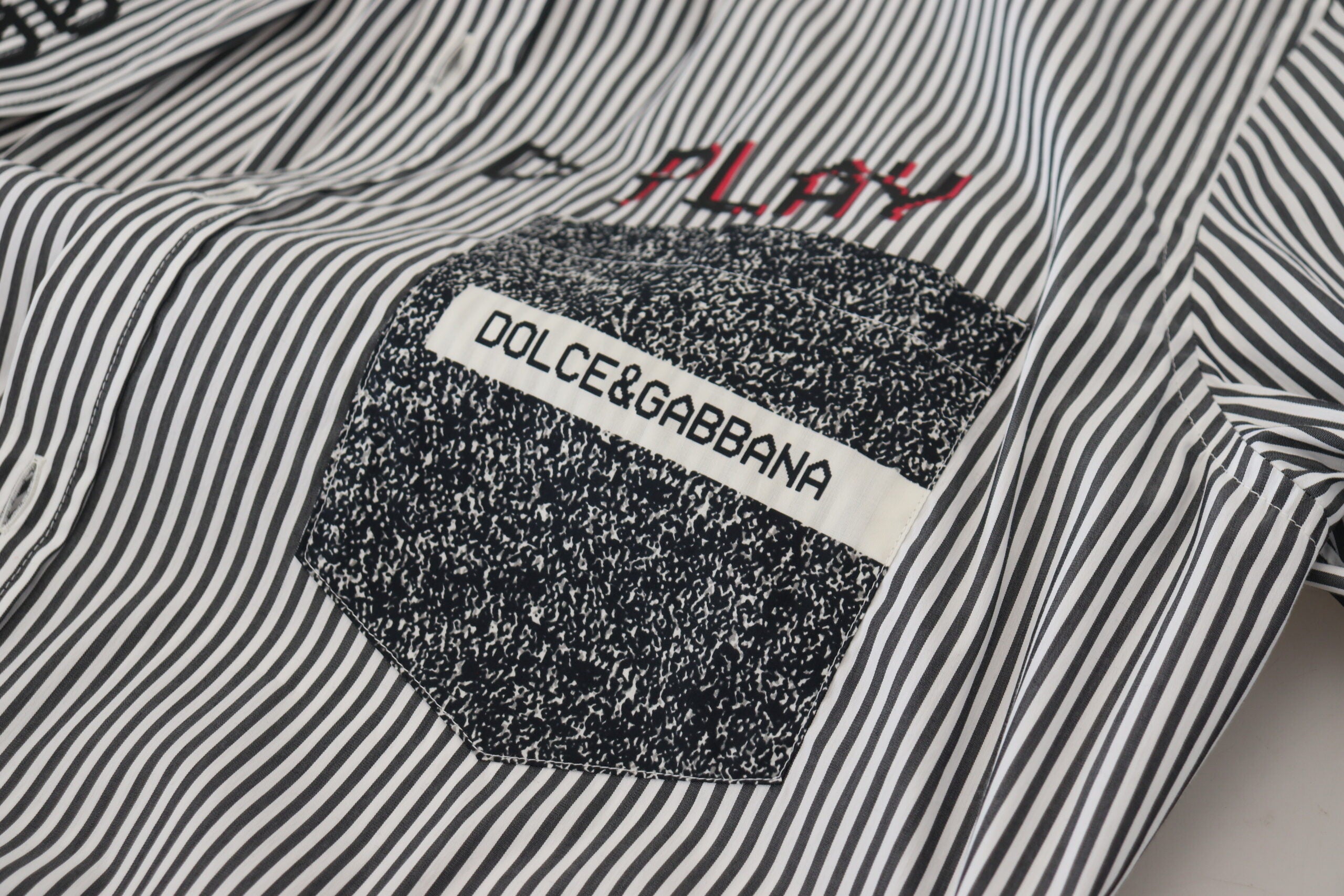 Black White Striped Printed Casual Cotton Shirt - ventzia
